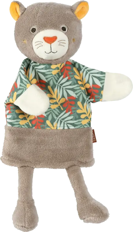 fehn Handpuppe Panther, braun
