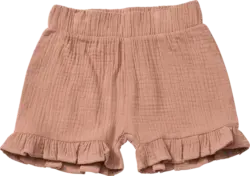ALANA Shorts aus Musselin & mit Rüschen, braun, Gr. 116