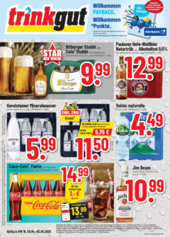 Trinkgut - trinkgut: Wochenangebote - gültig ab dem 27.04.2025 | Seite: 4 | Produkte: Top, Konig pilsener, Weißbier, Lubzer