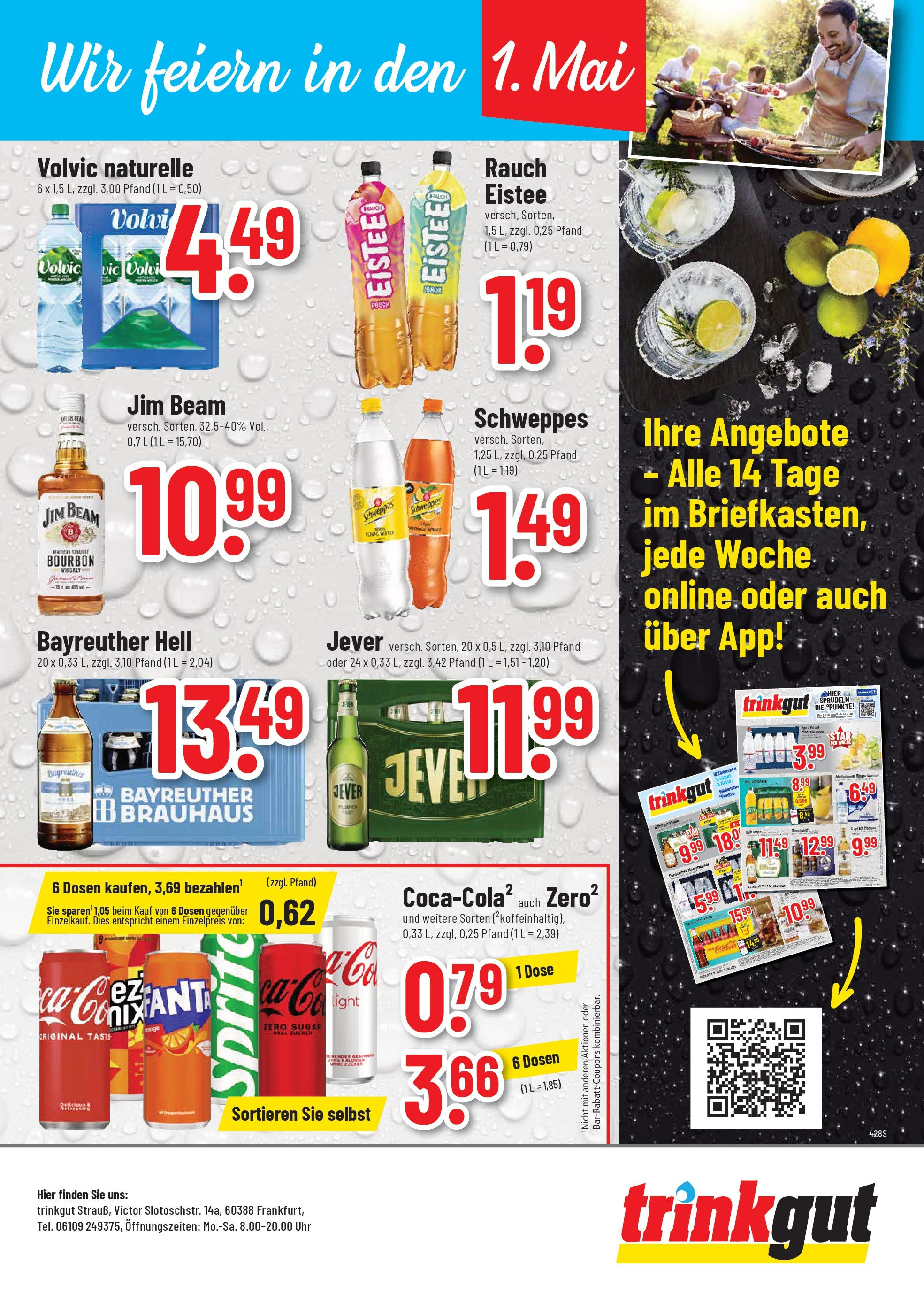 Trinkgut - trinkgut: Wochenangebote (ab 27.04.2025) » Angebote online | Seite: 8 | Produkte: Fanta, Volvic, Whiskey, Uhr