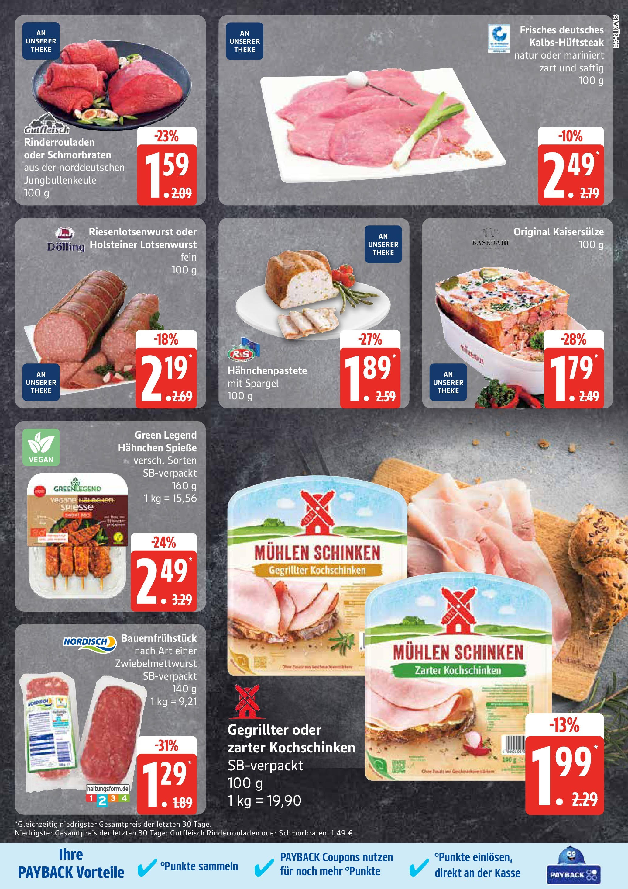 Edeka - EDEKA: Wochenangebote (ab 27.04.2025) » Angebote Online | Seite: 7 | Produkte: Rinderrouladen, Spieße, Spargel, Schinken Edeka - EDEKA: Wochenangebote (ab 27.04.2025) » Angebote Online | Seite: 7 | Produkte: Rinderrouladen, Spieße, Spargel, Schinken