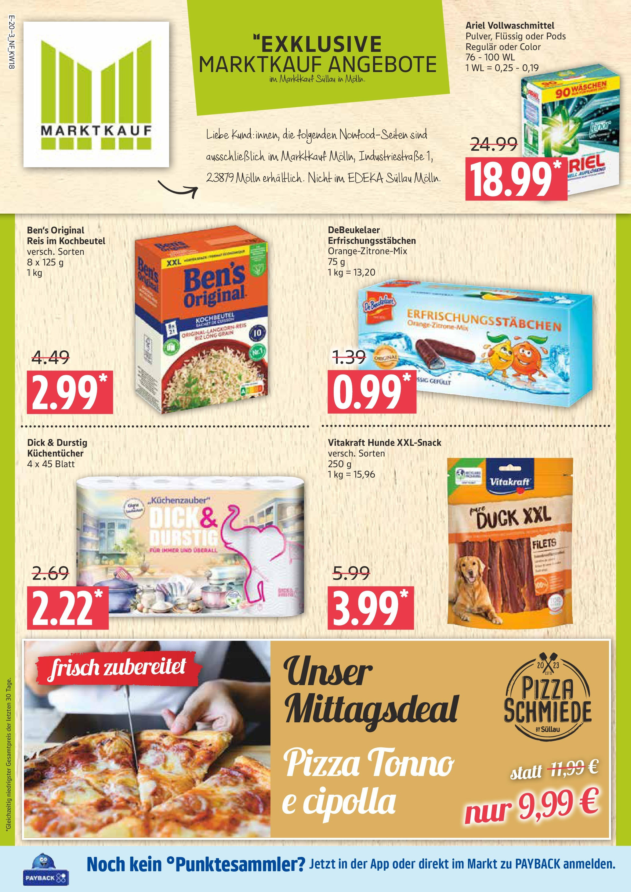 Edeka - EDEKA: Wochenangebote (ab 27.04.2025) » Angebote Online | Seite: 20 | Produkte: Ariel, Pizza, Reis Edeka - EDEKA: Wochenangebote (ab 27.04.2025) » Angebote Online | Seite: 20 | Produkte: Ariel, Pizza, Reis