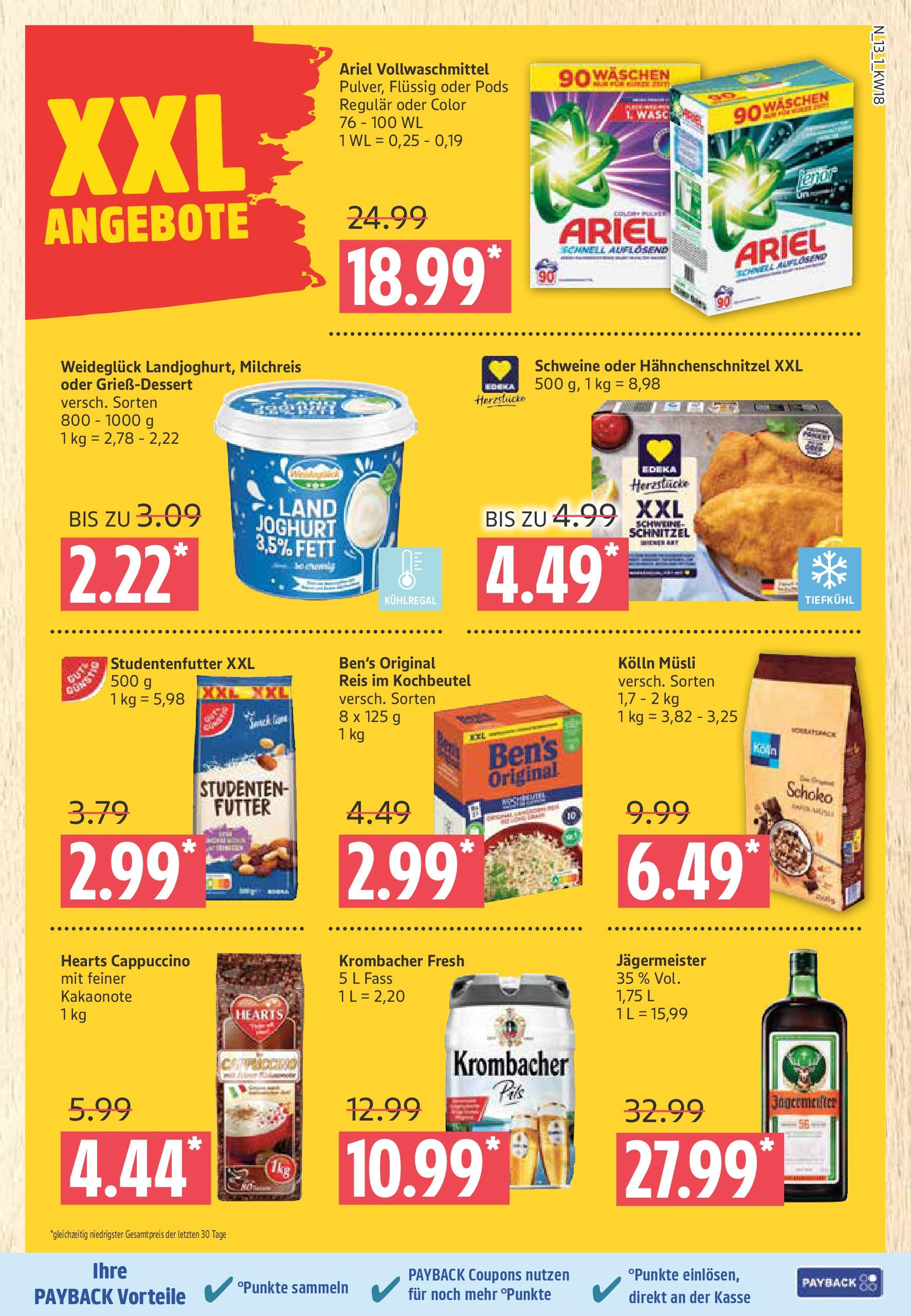 Marktkauf - Marktkauf: Wochenangebote (ab 27.04.2025) » Angebote ab Montag | Seite: 13 | Produkte: Musli, Kolln, Joghurt, Ariel Marktkauf - Marktkauf: Wochenangebote (ab 27.04.2025) » Angebote online | Seite: 13 | Produkte: Musli, Kolln, Joghurt, Ariel