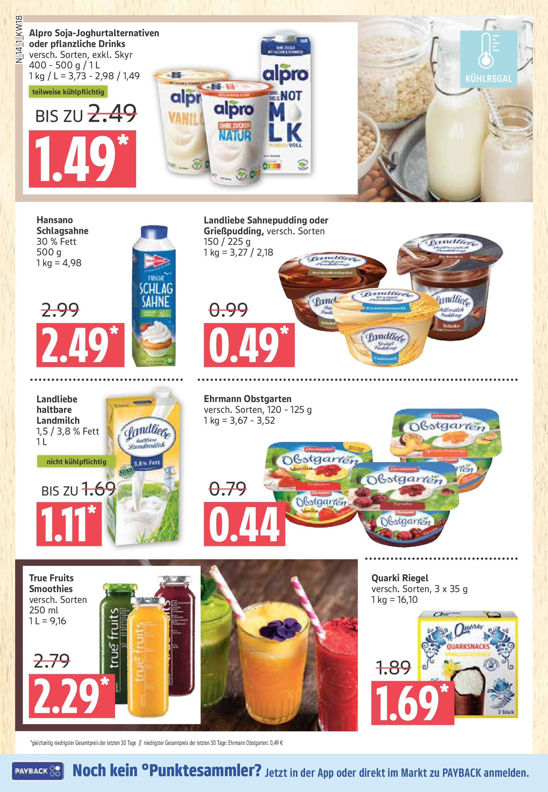 Marktkauf - Marktkauf: Wochenangebote (ab 27.04.2025) » Angebote ab Montag | Seite: 14 | Produkte: Quark, Pudding, Alpro, Sahne Marktkauf - Marktkauf: Wochenangebote (ab 27.04.2025) » Angebote online | Seite: 14 | Produkte: Quark, Pudding, Alpro, Sahne