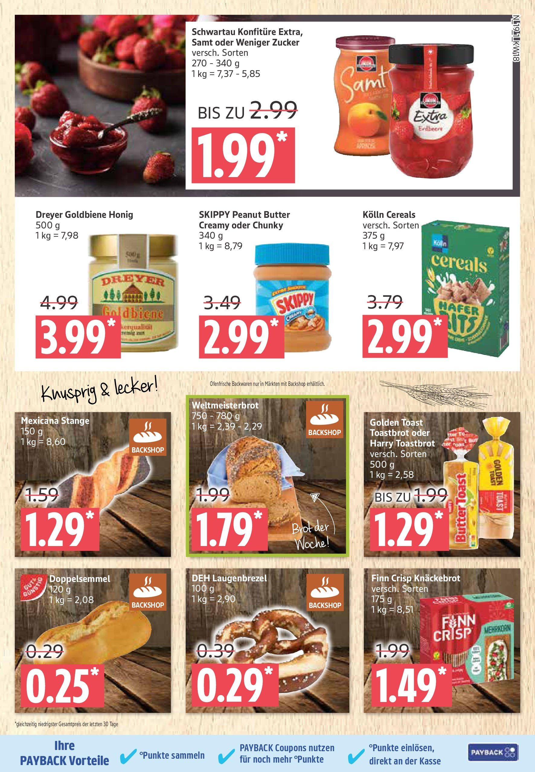 Marktkauf - Marktkauf: Wochenangebote (ab 27.04.2025) » Angebote ab Montag | Seite: 19 | Produkte: Butter, Ofenfrische, Zucker, Brot Marktkauf - Marktkauf: Wochenangebote (ab 27.04.2025) » Angebote online | Seite: 19 | Produkte: Butter, Ofenfrische, Zucker, Brot