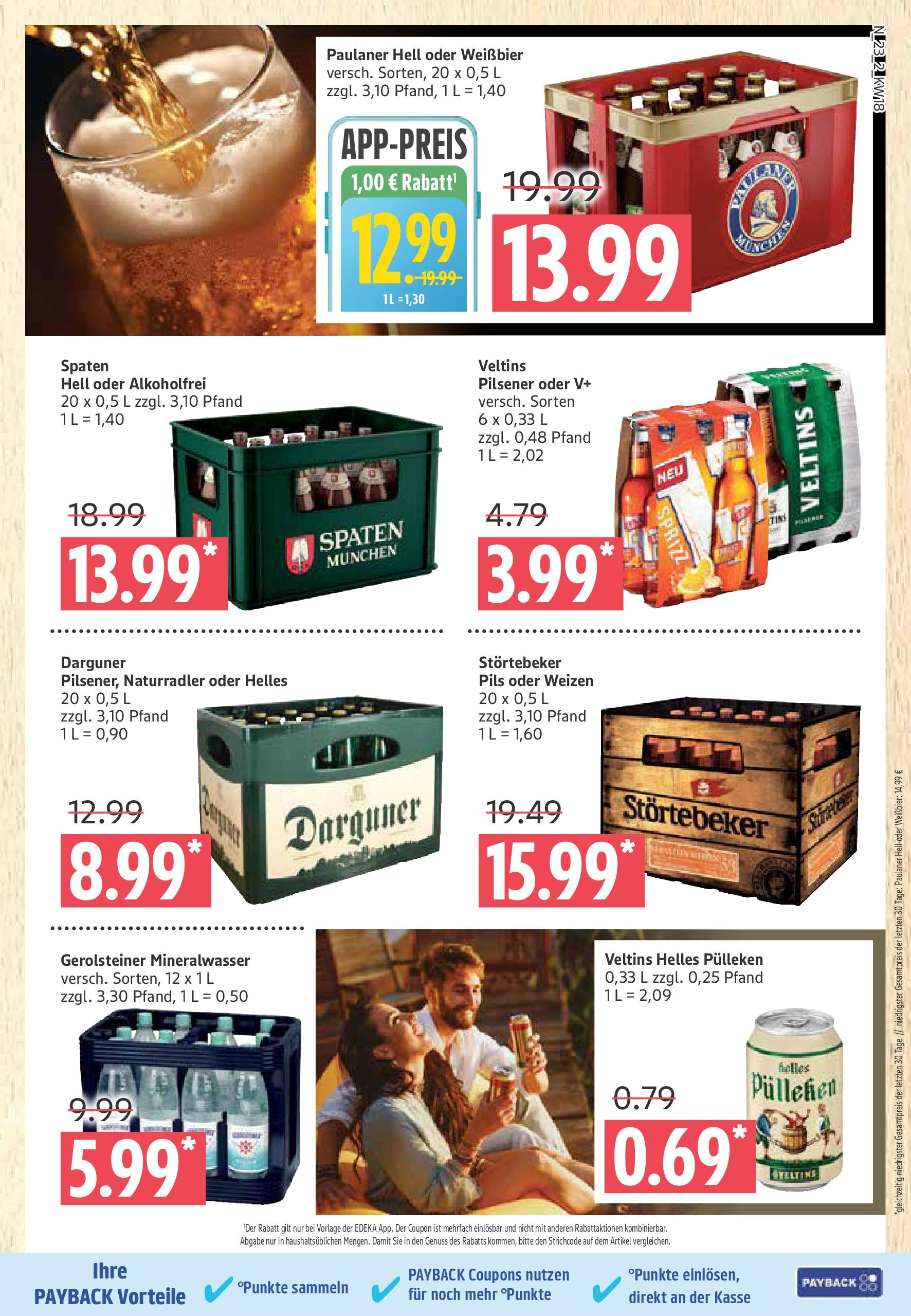 Marktkauf - Marktkauf: Wochenangebote (ab 27.04.2025) » Angebote ab Montag | Seite: 23 | Produkte: Weißbier, Mineralwasser, Paulaner, Veltins Marktkauf - Marktkauf: Wochenangebote (ab 27.04.2025) » Angebote online | Seite: 23 | Produkte: Weißbier, Mineralwasser, Paulaner, Veltins