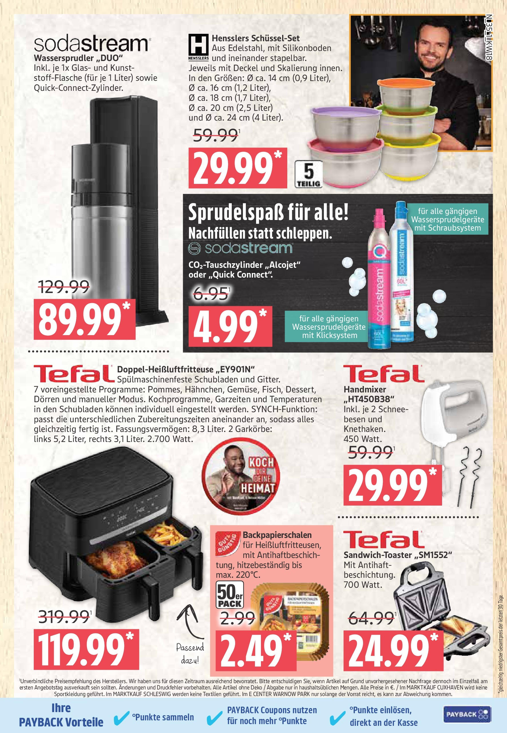Marktkauf - Marktkauf: Wochenangebote (ab 27.04.2025) » Angebote ab Montag | Seite: 35 | Produkte: Mixer, Toaster, Handmixer, Sodastream Marktkauf - Marktkauf: Wochenangebote (ab 27.04.2025) » Angebote online | Seite: 35 | Produkte: Mixer, Toaster, Handmixer, Sodastream