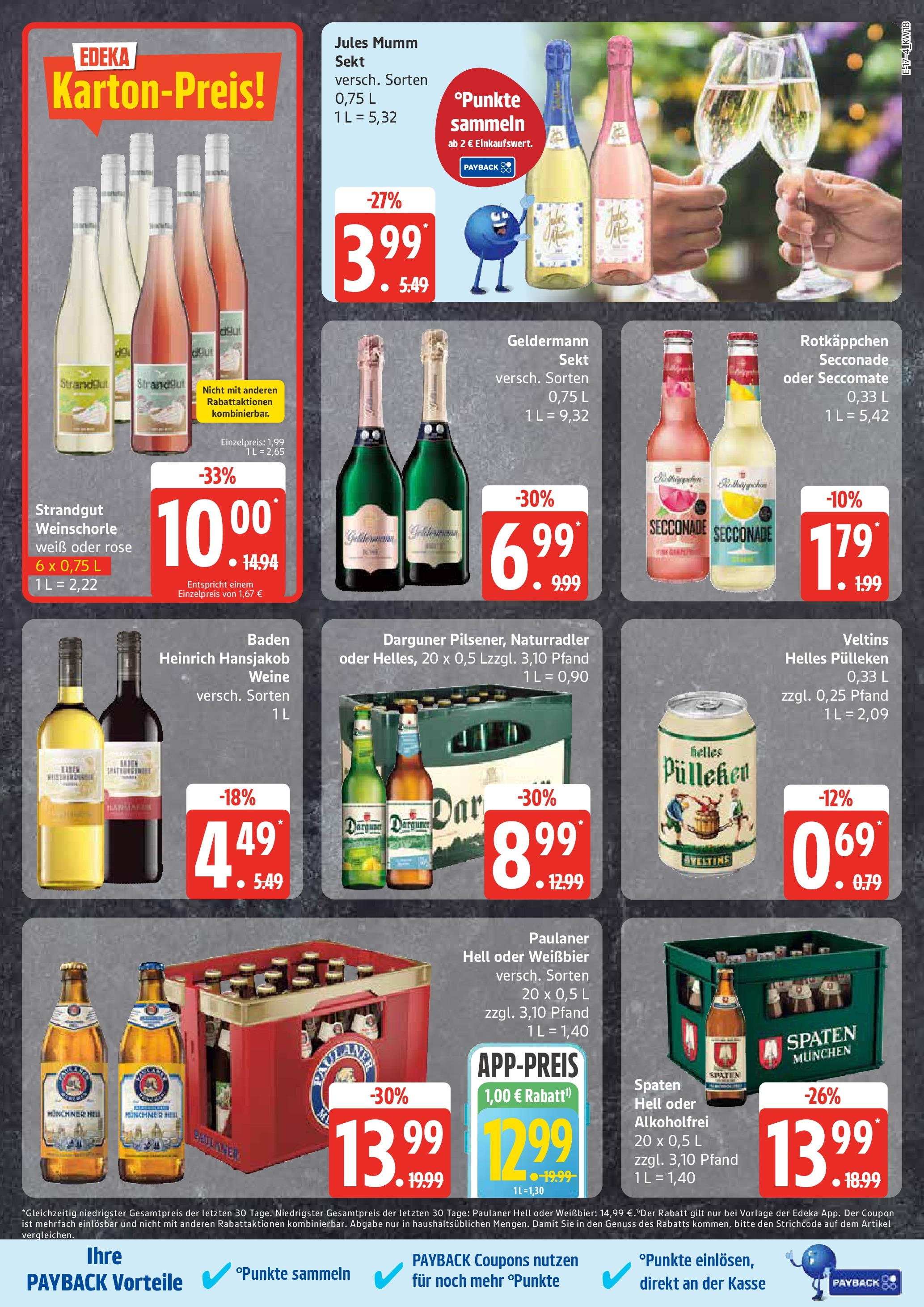 Edeka - EDEKA: Wochenangebote (ab 27.04.2025) » Angebote Online | Seite: 17 | Produkte: Sekt, Jules mumm, Weinschorle, Veltins Edeka - EDEKA: Wochenangebote (ab 27.04.2025) » Angebote Online | Seite: 17 | Produkte: Sekt, Jules mumm, Weinschorle, Veltins