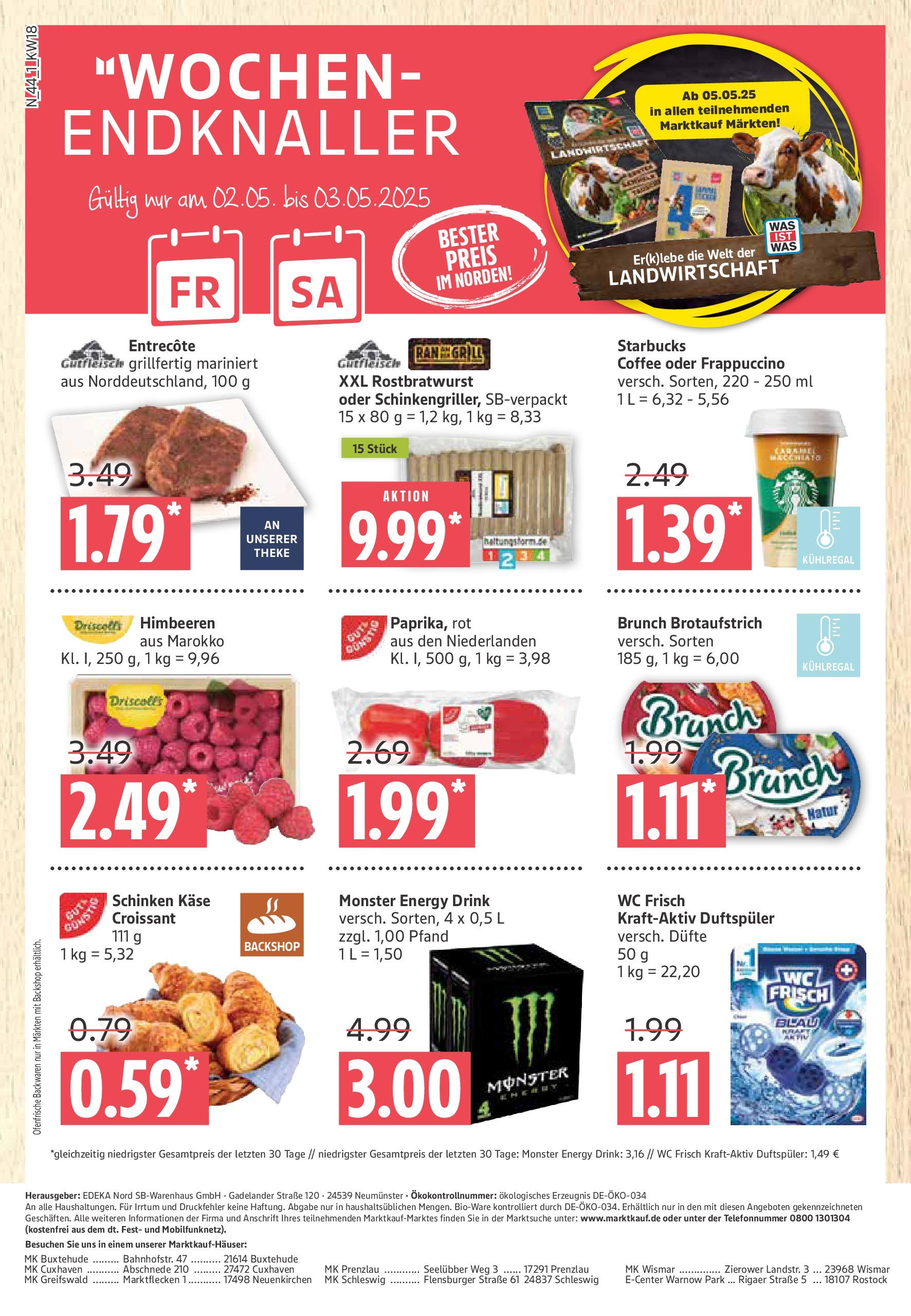 Marktkauf - Marktkauf: Wochenangebote (ab 27.04.2025) » Angebote ab Montag | Seite: 44 | Produkte: Theke, Ofenfrische, Flensburger, Wc frisch Marktkauf - Marktkauf: Wochenangebote (ab 27.04.2025) » Angebote online | Seite: 44 | Produkte: Theke, Ofenfrische, Flensburger, Wc frisch