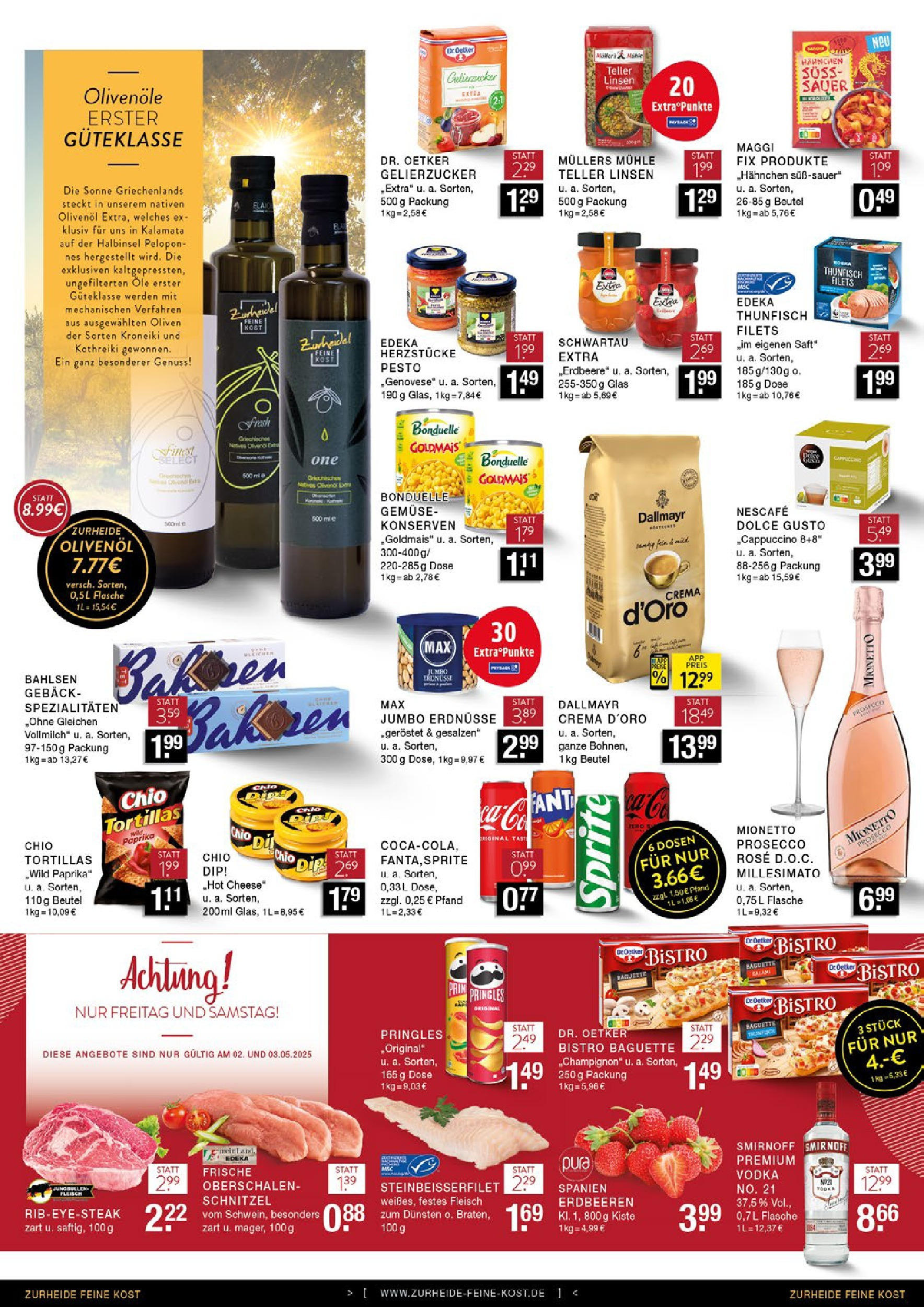Edeka - EDEKA: Wochenangebote (ab 27.04.2025) » Angebote Online | Seite: 8 | Produkte: Gelierzucker, Mühle, Dallmayr, Chio tortillas