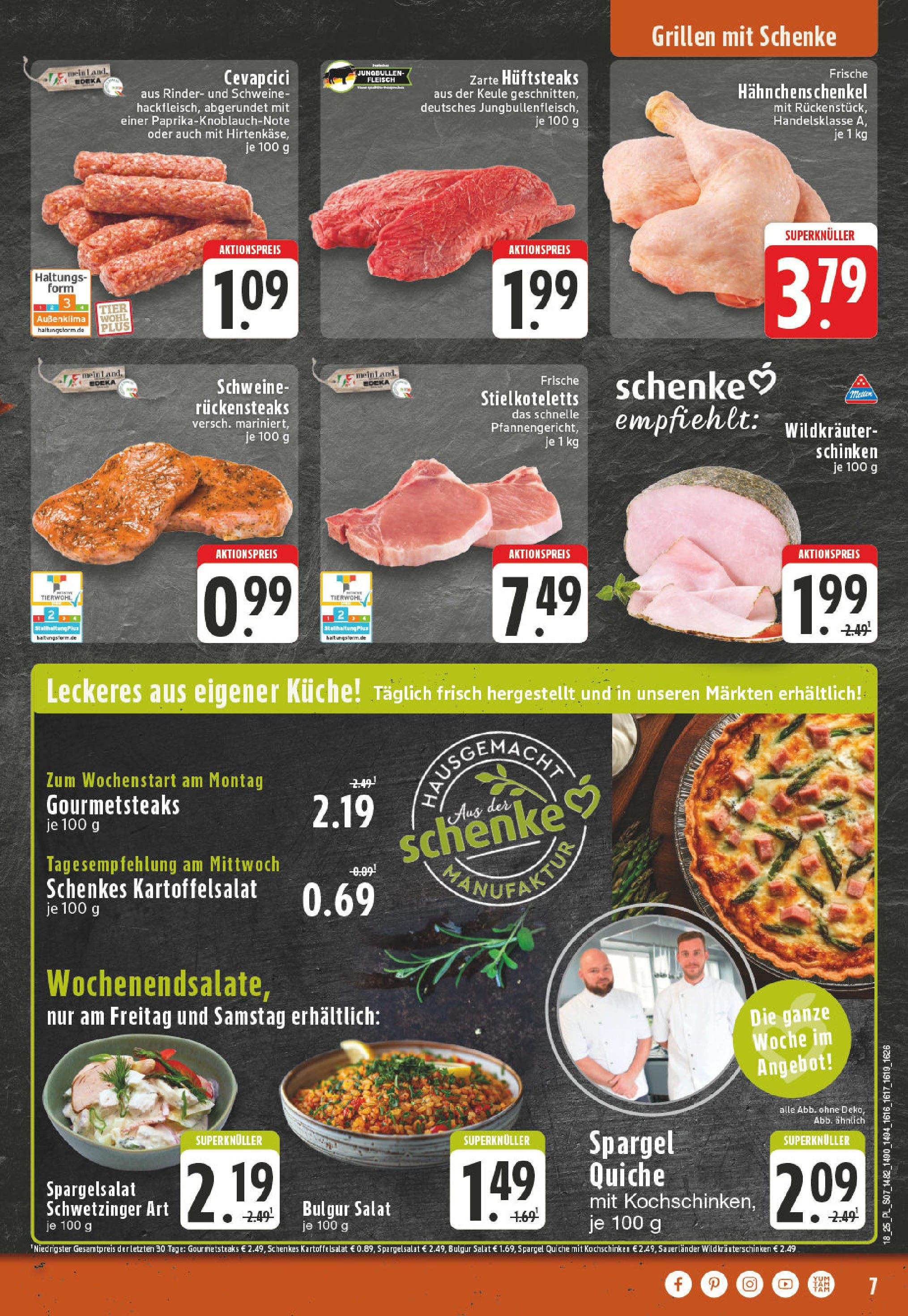 Edeka - EDEKA: Wochenangebote (ab 27.04.2025) » Angebote Online | Seite: 9 | Produkte: Hahnchenschenkel, Küche, Spargel, Salat Edeka - EDEKA: Wochenangebote (ab 27.04.2025) » Angebote Online | Seite: 9 | Produkte: Hahnchenschenkel, Küche, Spargel, Salat