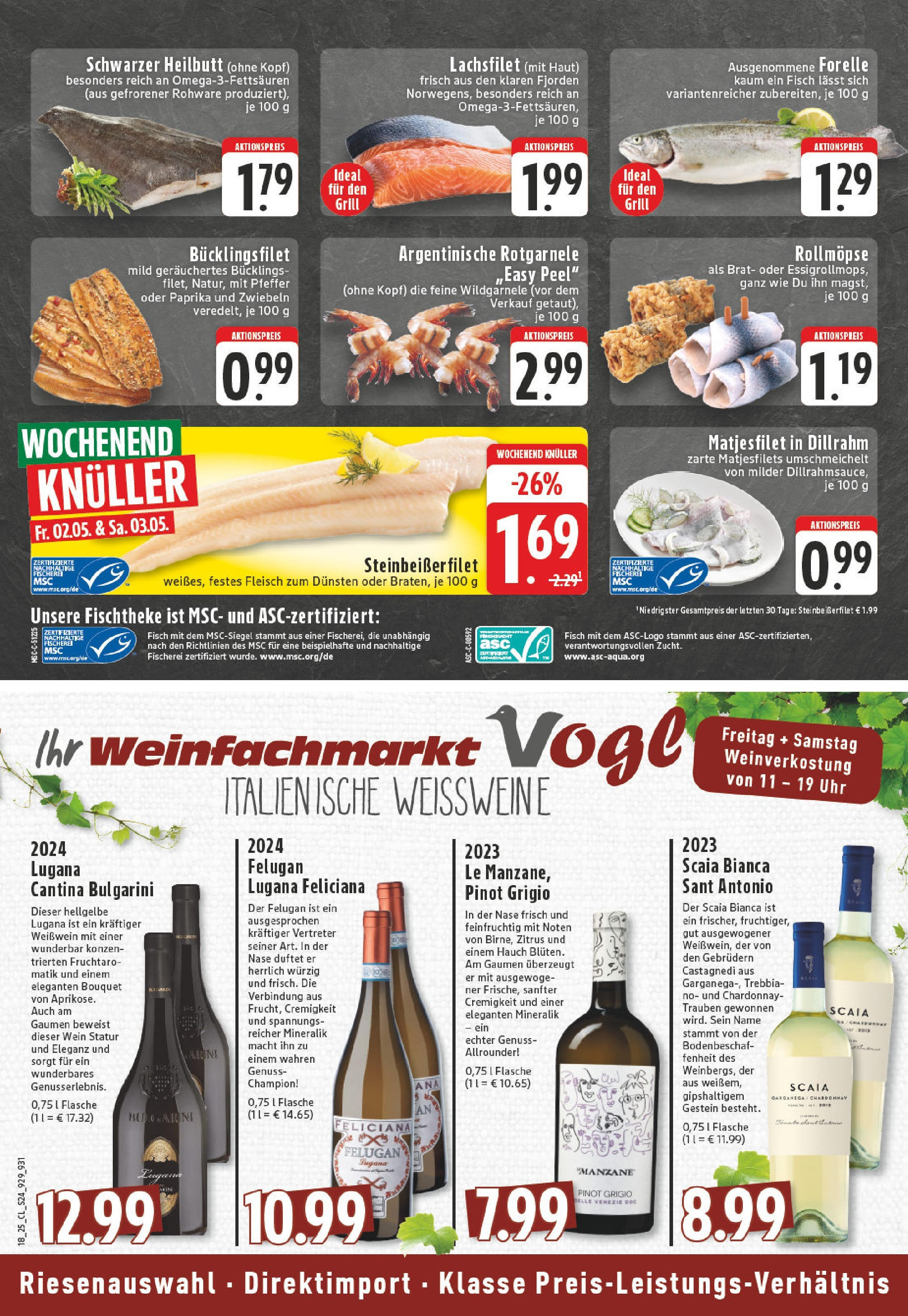 Edeka - EDEKA: Wochenangebote (ab 27.04.2025) » Angebote Online | Seite: 24 | Produkte: Grill, Trauben, Weißwein, Wein Edeka - EDEKA: Wochenangebote (ab 27.04.2025) » Angebote Online | Seite: 24 | Produkte: Grill, Trauben, Weißwein, Wein