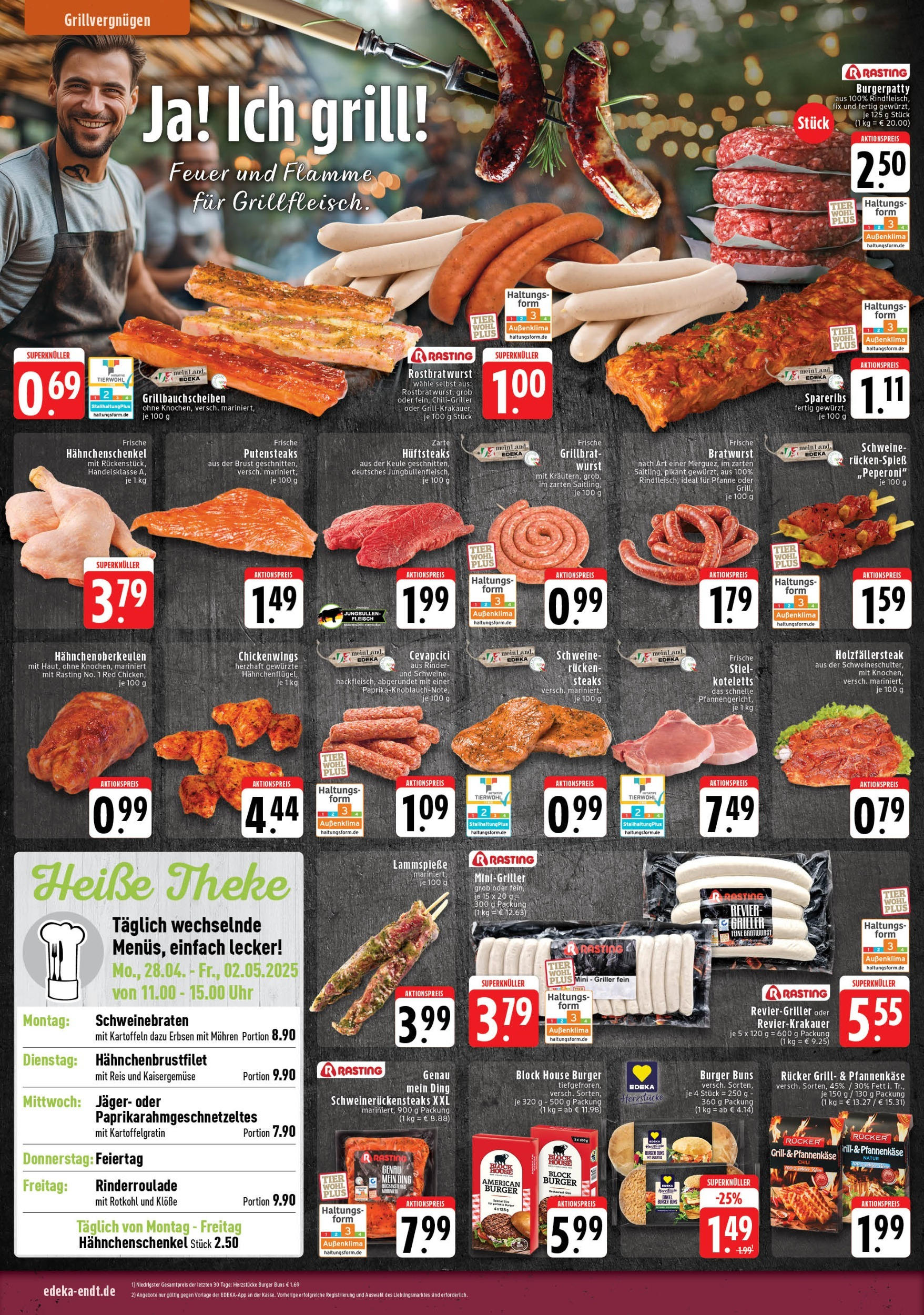Edeka - EDEKA: Wochenangebote (ab 27.04.2025) » Angebote Online | Seite: 2 | Produkte: Bratwurst, Cevapcici, Mohren, Fleisch