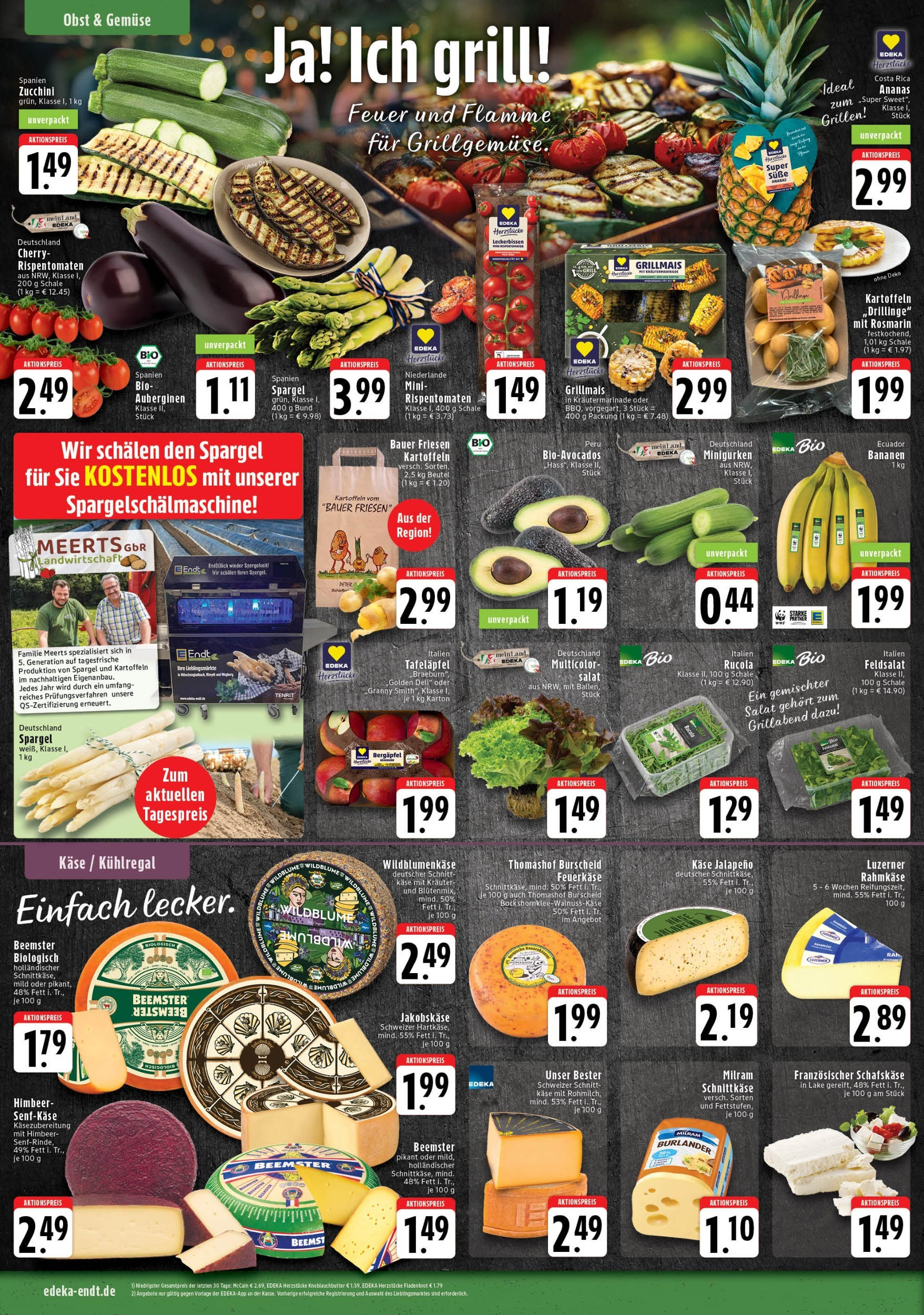 Edeka - EDEKA: Wochenangebote (ab 27.04.2025) » Angebote Online | Seite: 4 | Produkte: Grill, Käse, Ananas, Salat