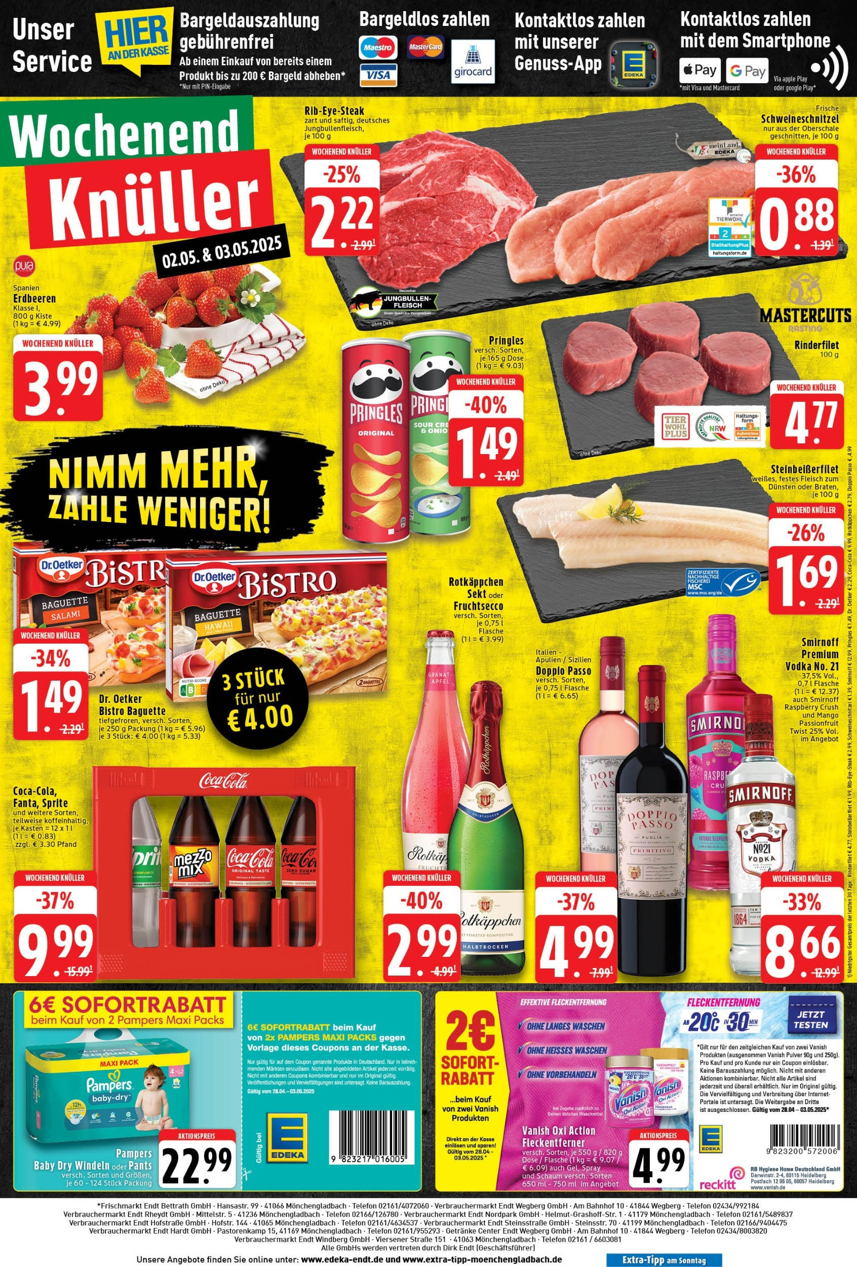 Edeka - EDEKA: Wochenangebote (ab 27.04.2025) » Angebote Online | Seite: 8 | Produkte: Coca cola, Fruchtsecco, Vodka, Fleisch