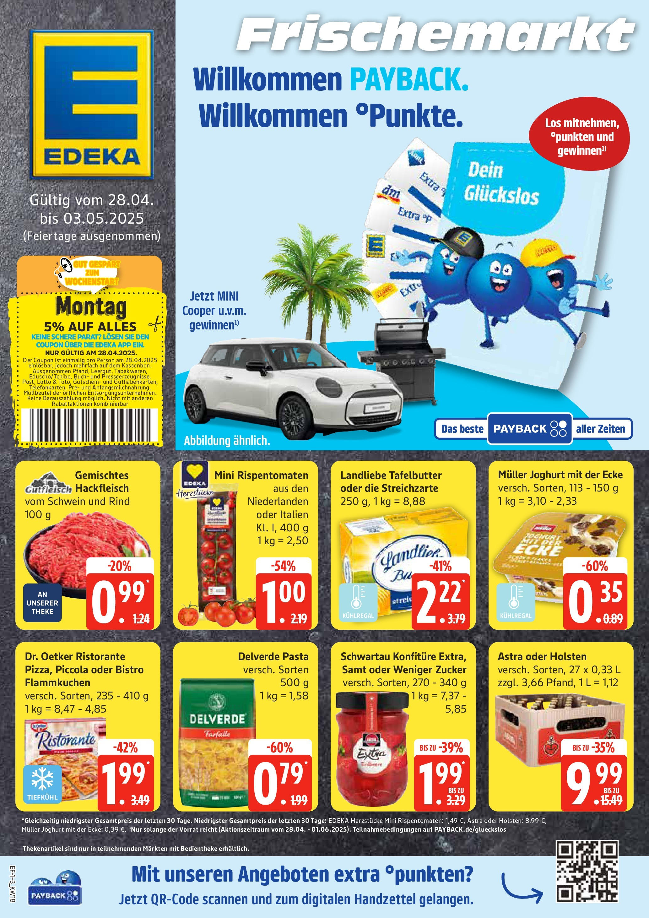 Edeka - EDEKA: Wochenangebote (ab 27.04.2025) » Angebote Online | Seite: 1 | Produkte: Astra, Holsten, Pizza, Hackfleisch