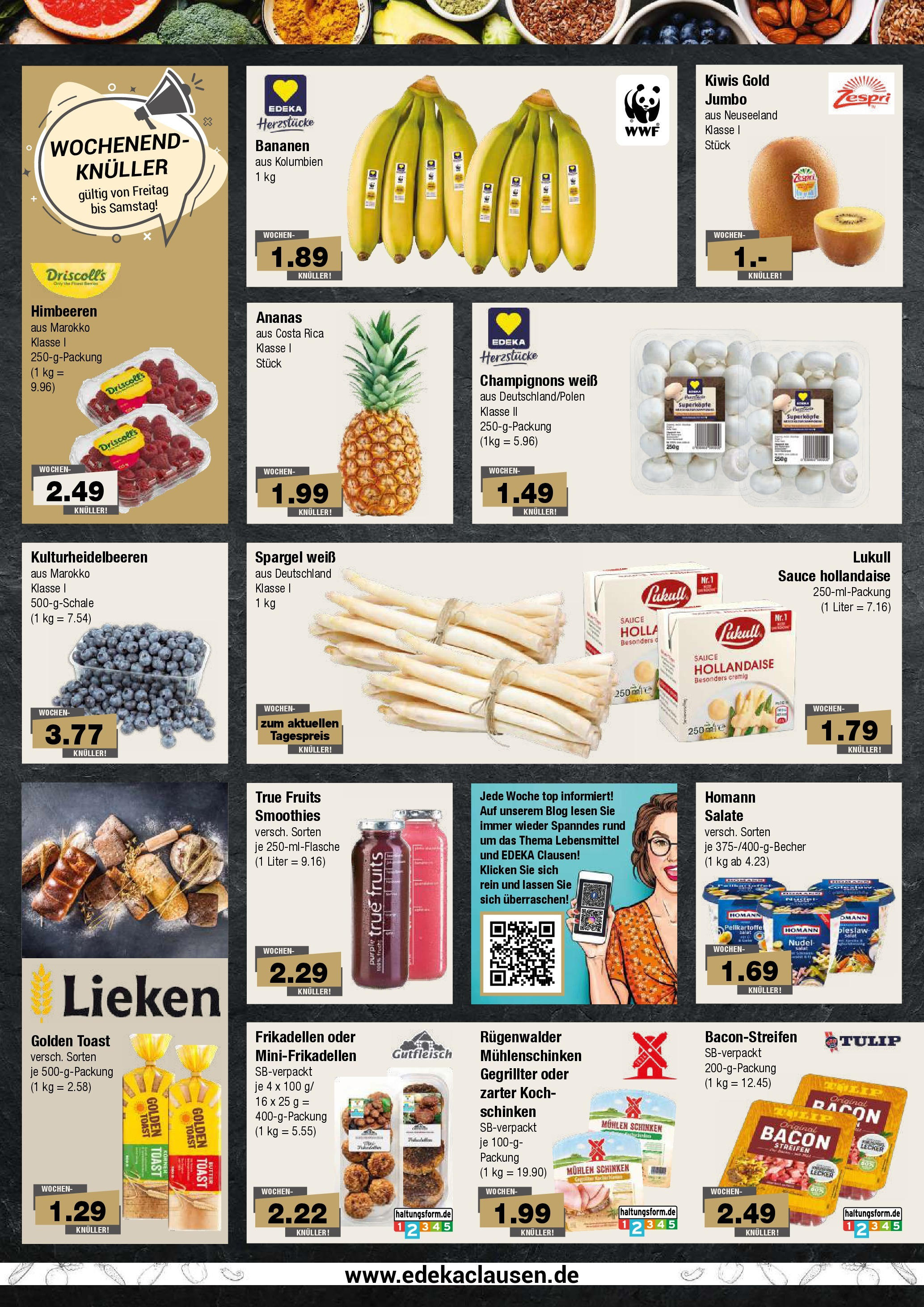 Edeka - EDEKA: Wochenangebote (ab 27.04.2025) » Angebote Online | Seite: 2 | Produkte: Top, Himbeeren, Schinken, Salat