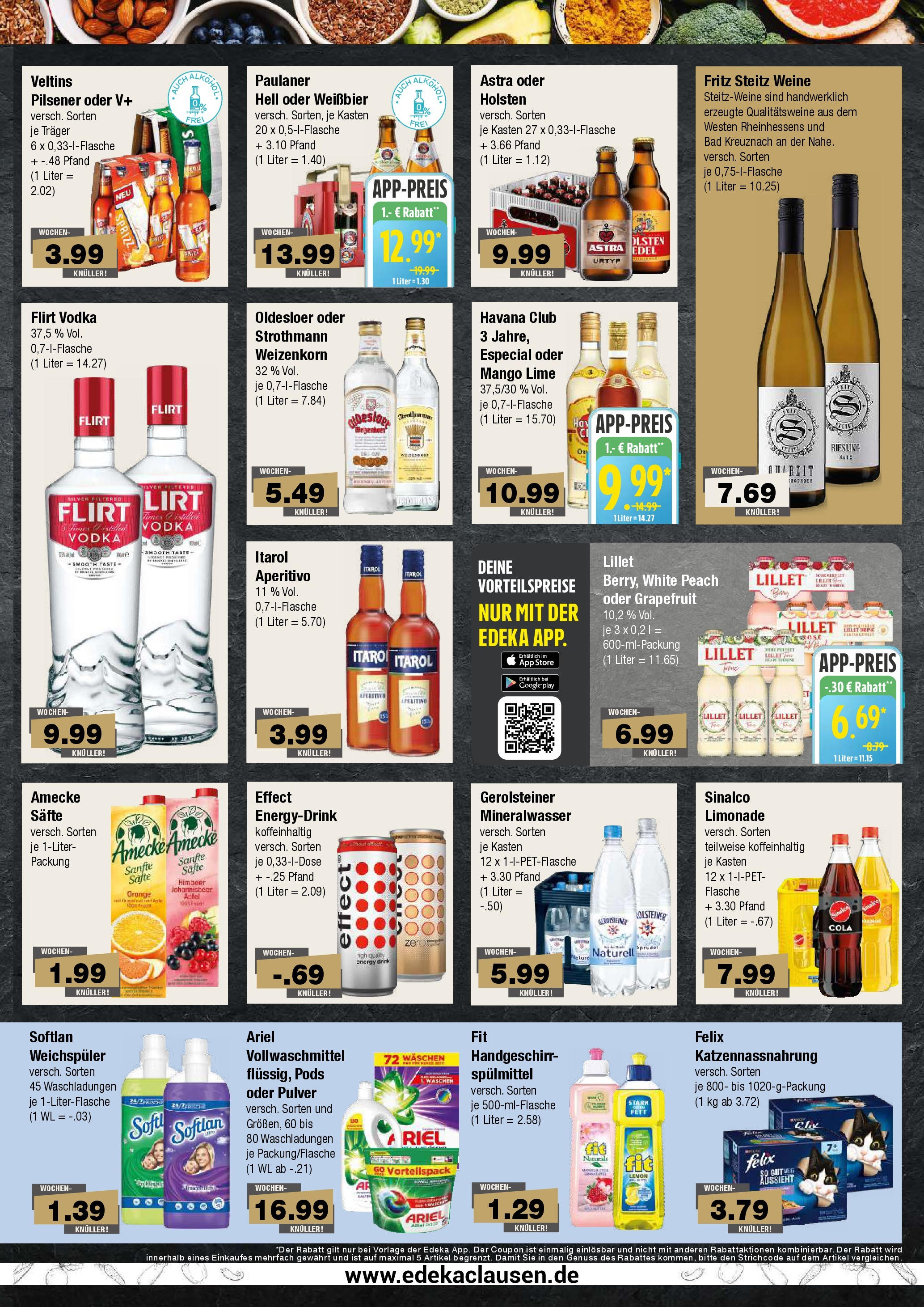 Edeka - EDEKA: Wochenangebote (ab 27.04.2025) » Angebote Online | Seite: 7 | Produkte: Limonade, Oldesloer, Mineralwasser, Mango