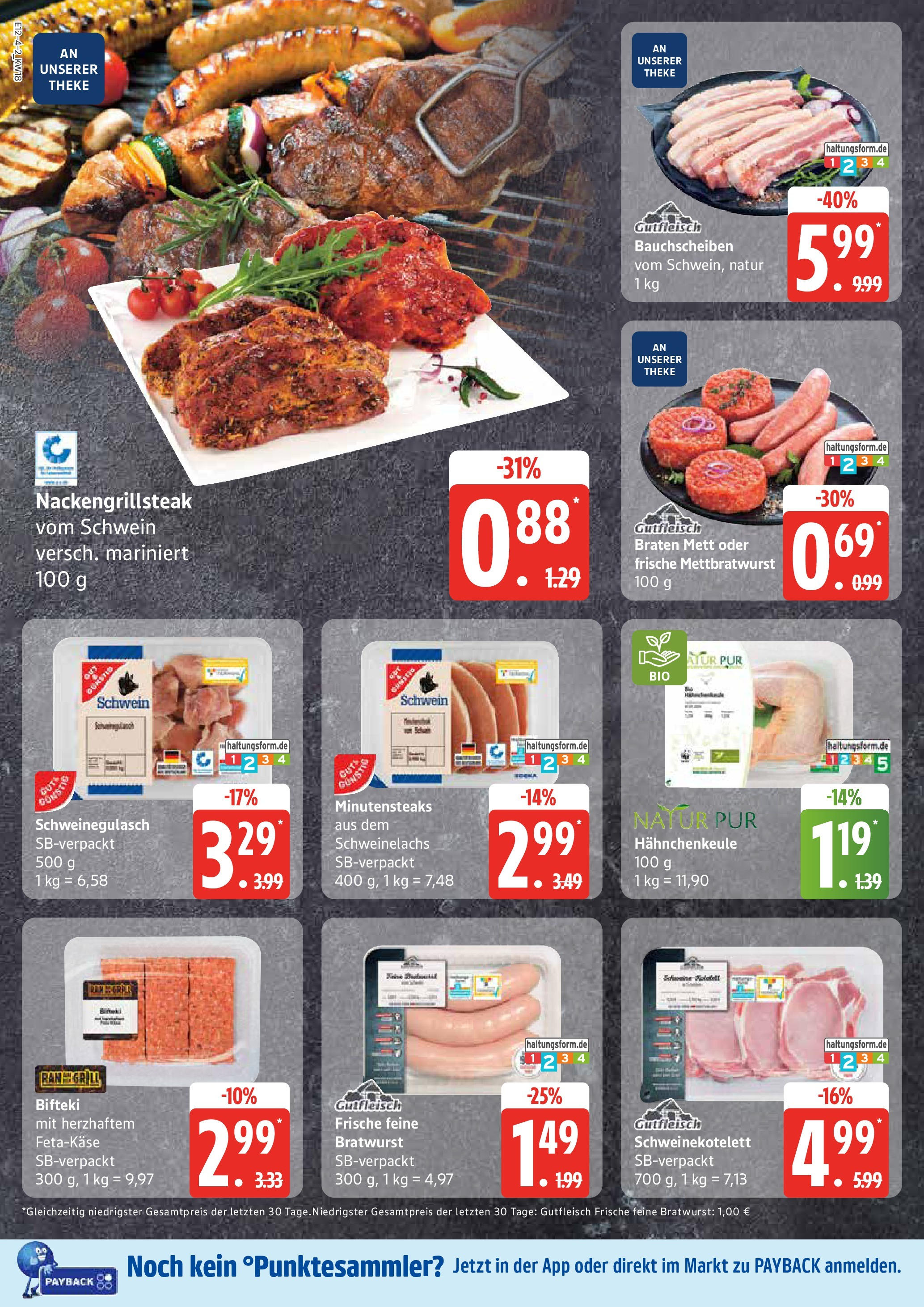 Edeka - EDEKA: Wochenangebote (ab 27.04.2025) » Angebote Online | Seite: 4 | Produkte: Schweinegulasch, Grill, Theke, Bratwurst