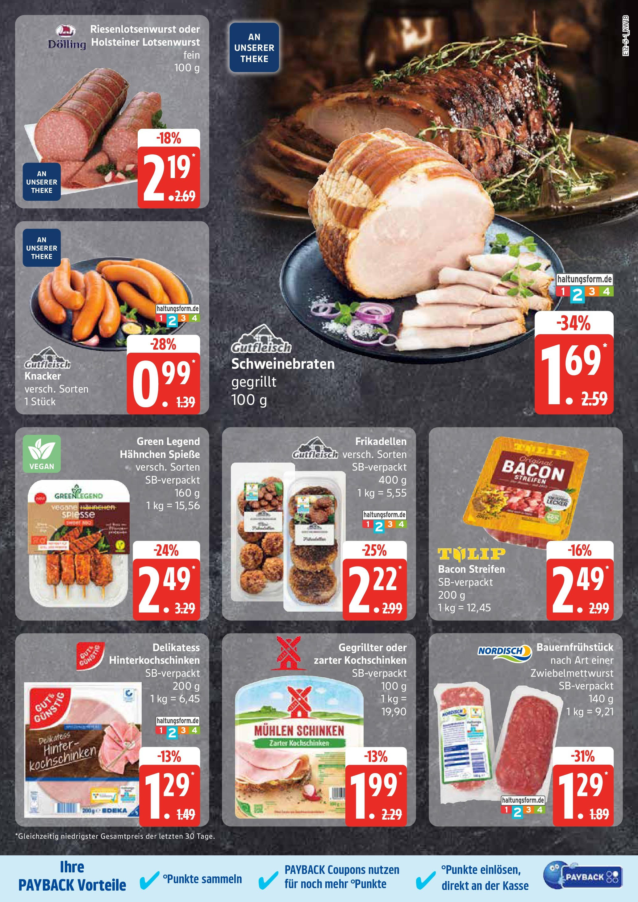 Edeka - EDEKA: Wochenangebote (ab 27.04.2025) » Angebote Online | Seite: 5 | Produkte: Hahnchen, Theke, Spieße, Schinken
