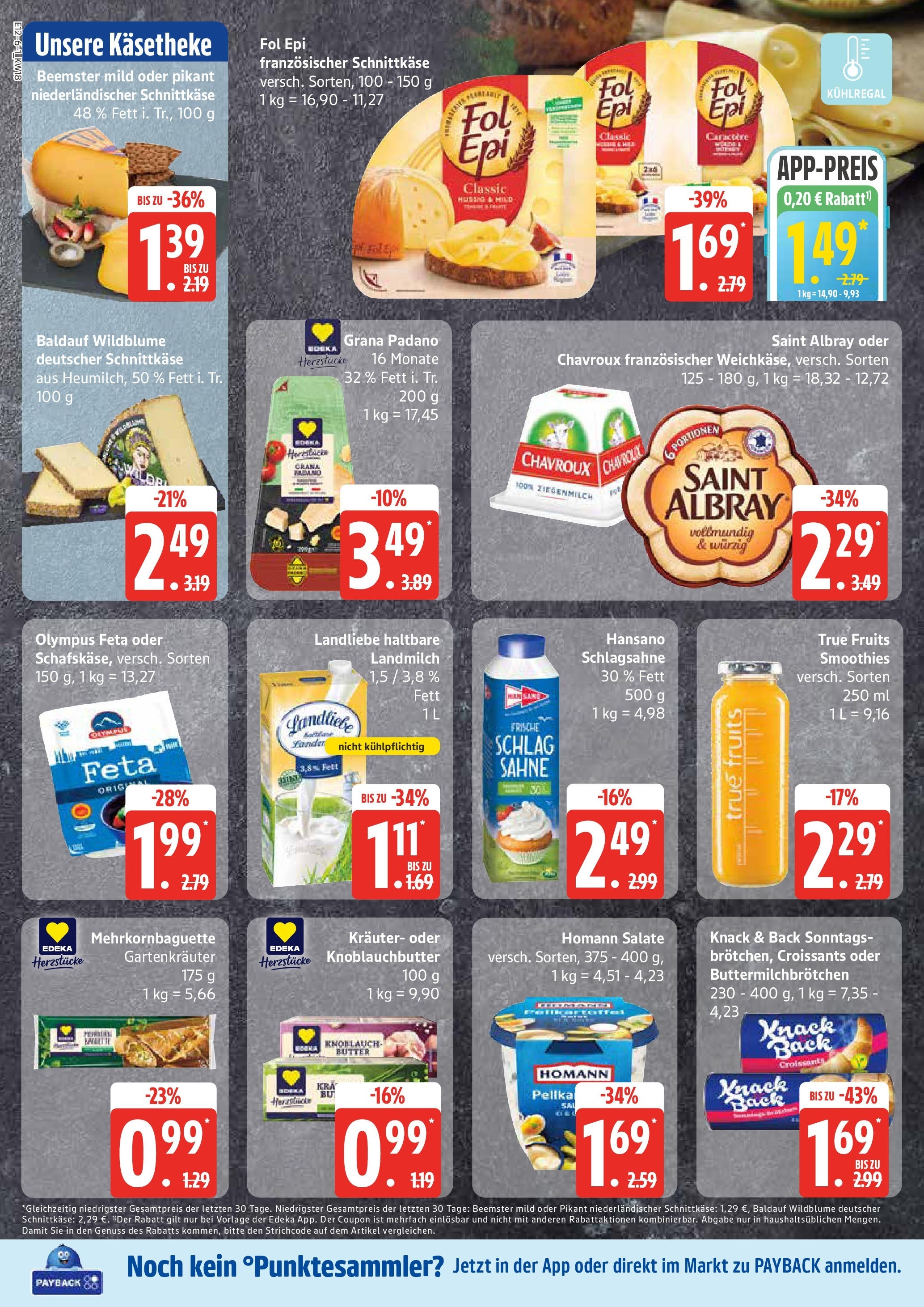 Edeka - EDEKA: Wochenangebote (ab 27.04.2025) » Angebote Online | Seite: 6 | Produkte: Schlagsahne, Feta, Butter, Knoblauch