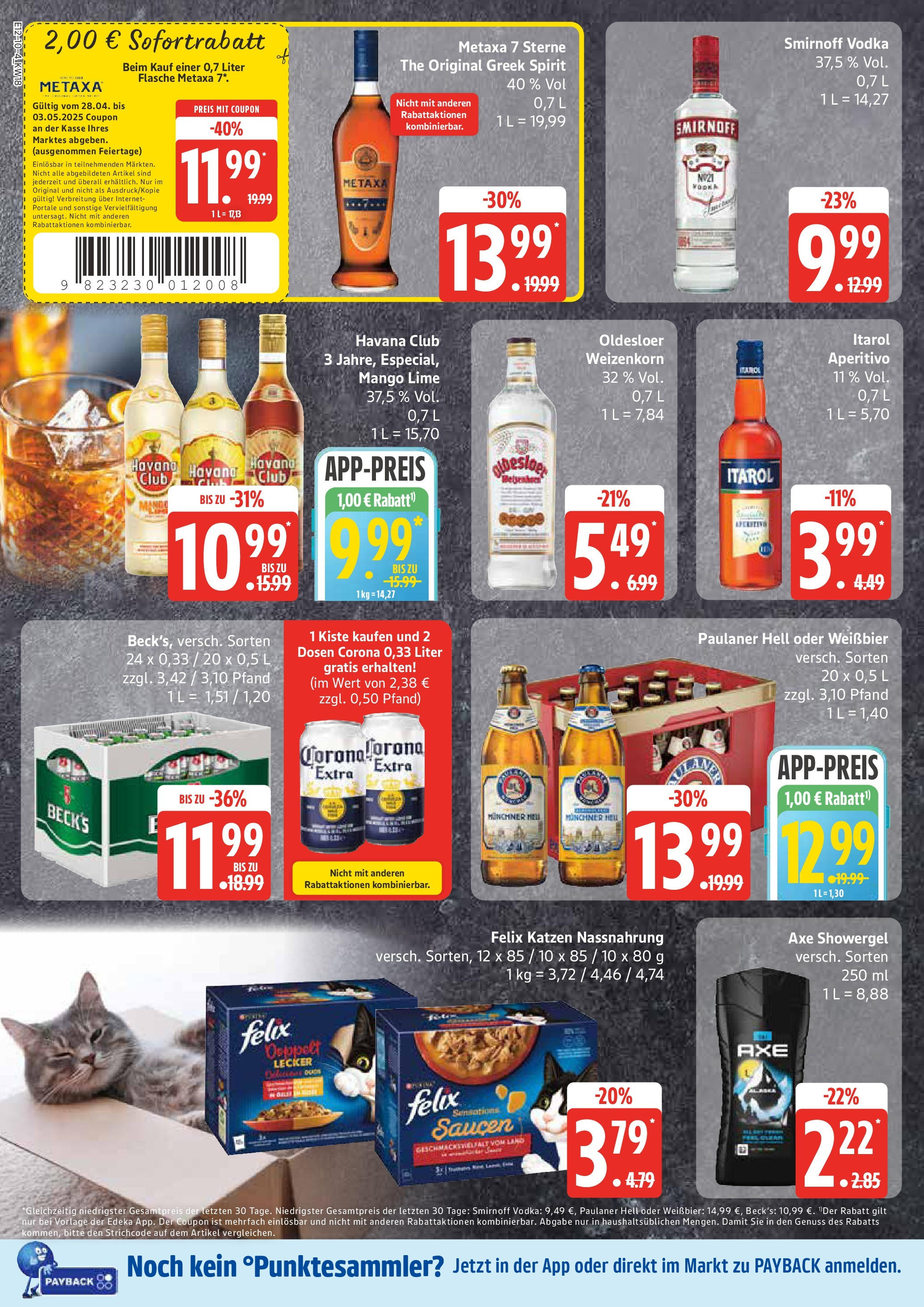 Edeka - EDEKA: Wochenangebote (ab 27.04.2025) » Angebote Online | Seite: 10 | Produkte: Weißbier, Shower Gel, Vodka, Paulaner