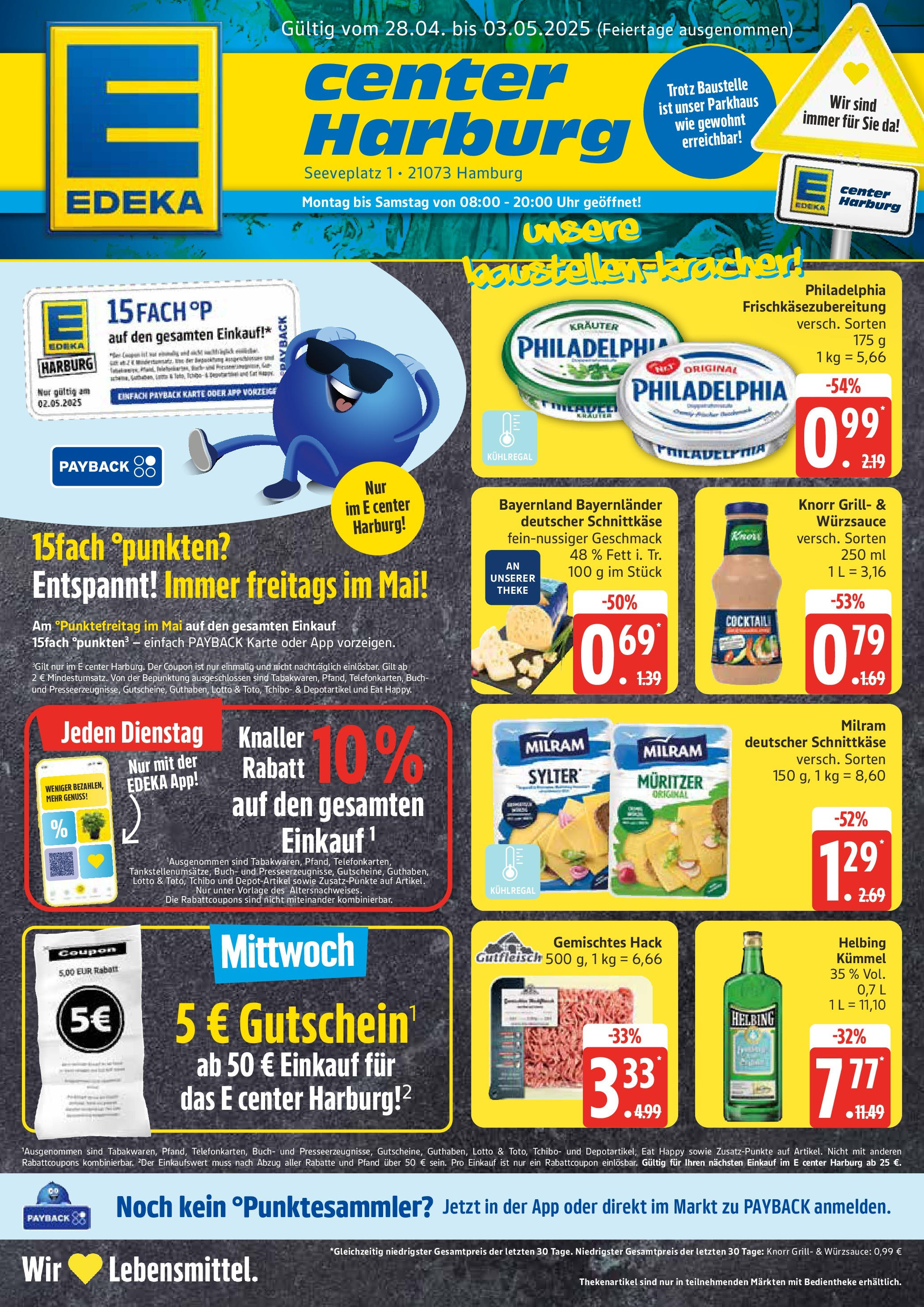 Edeka - EDEKA: Wochenangebote (ab 27.04.2025) » Angebote Online | Seite: 1 | Produkte: Theke, Philadelphia, Knorr, Uhr