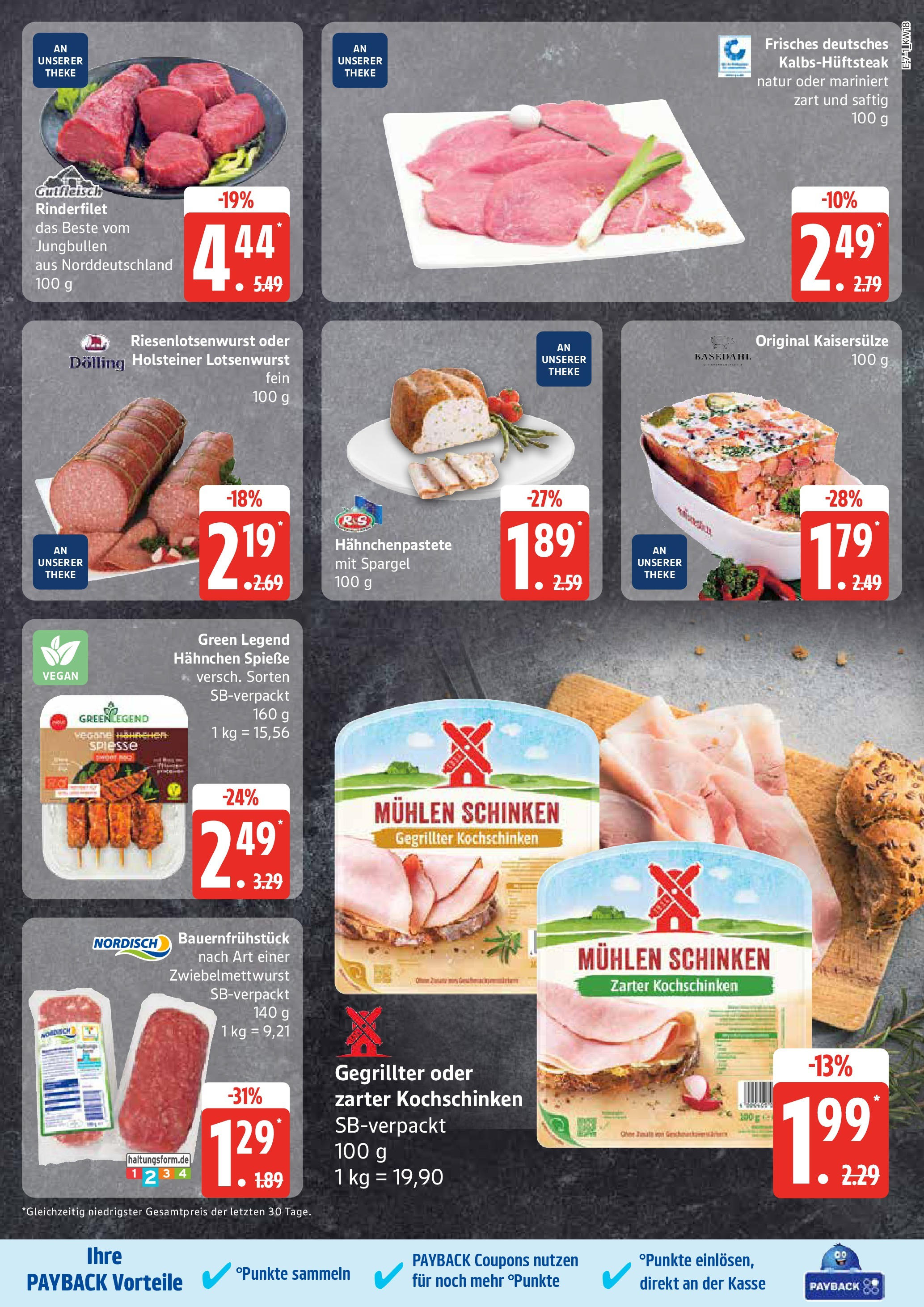 Edeka - EDEKA: Wochenangebote (ab 27.04.2025) » Angebote Online | Seite: 7 | Produkte: Hahnchen, Spieße, Spargel, Schinken