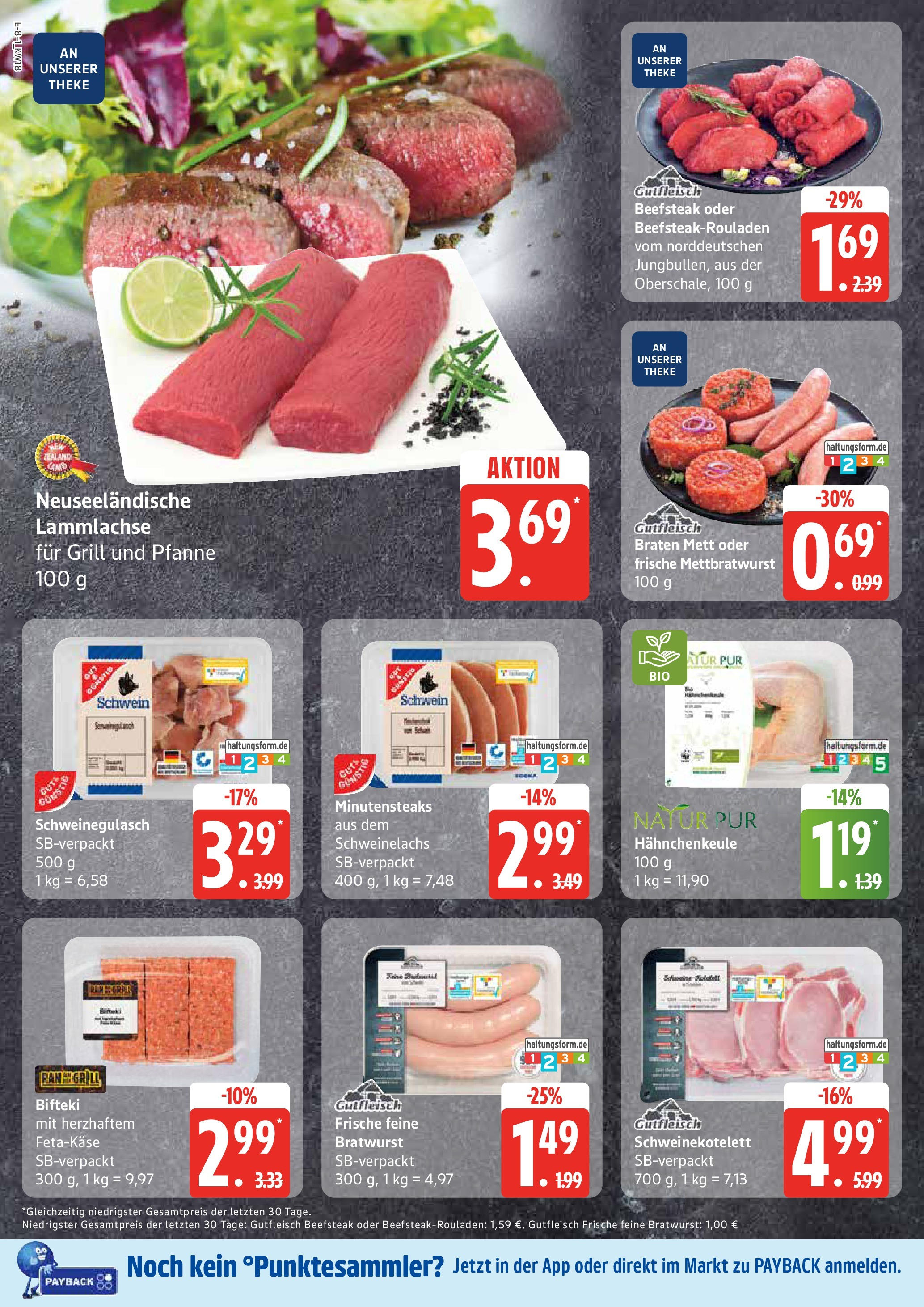 Edeka - EDEKA: Wochenangebote (ab 27.04.2025) » Angebote Online | Seite: 8 | Produkte: Schweinegulasch, Grill, Theke, Steak