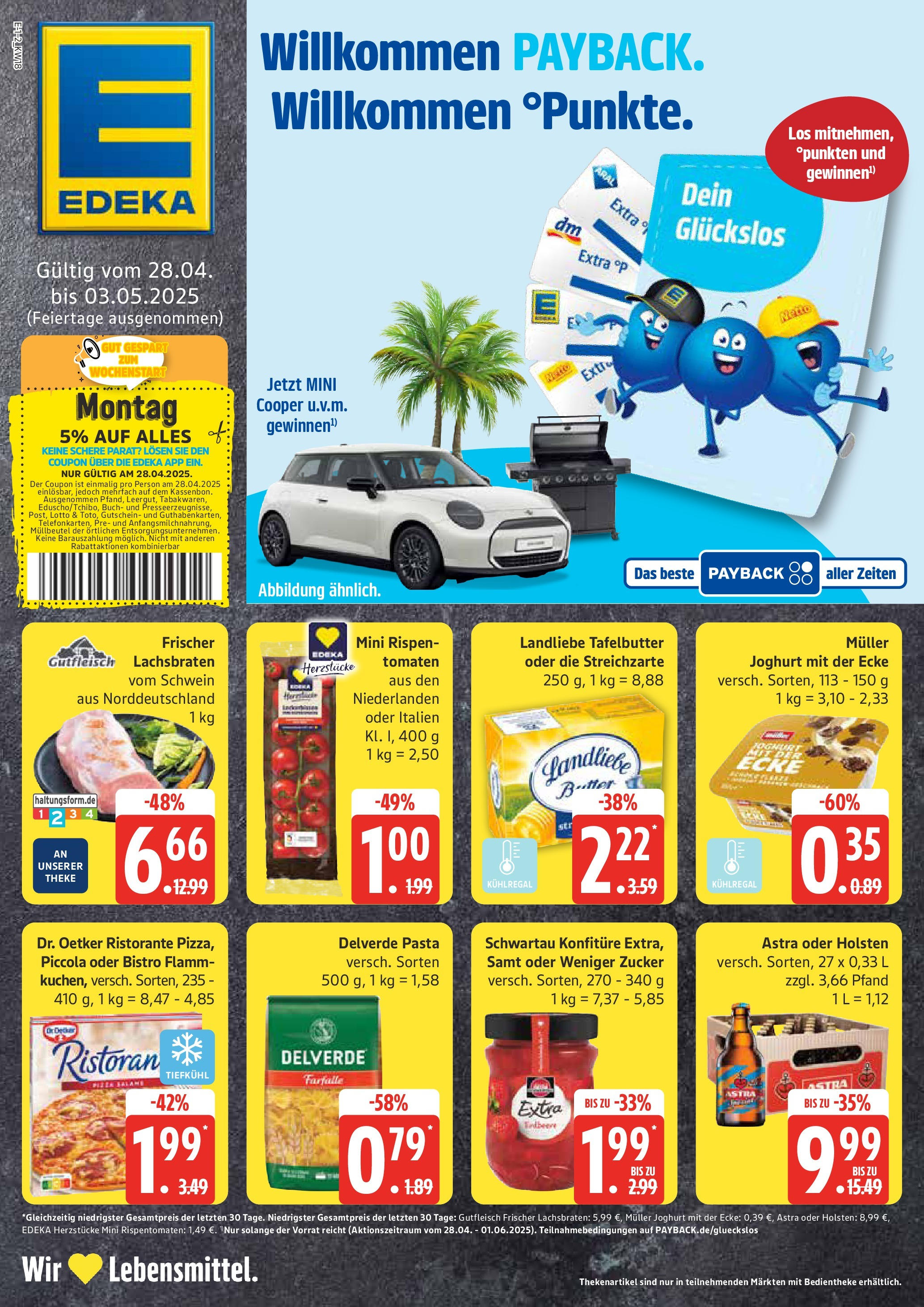 Edeka - EDEKA: Wochenangebote (ab 27.04.2025) » Angebote Online | Seite: 1 | Produkte: Ristorante, Butter, Astra, Pasta Edeka - EDEKA: Wochenangebote (ab 27.04.2025) » Angebote Online | Seite: 1 | Produkte: Ristorante, Butter, Astra, Pasta