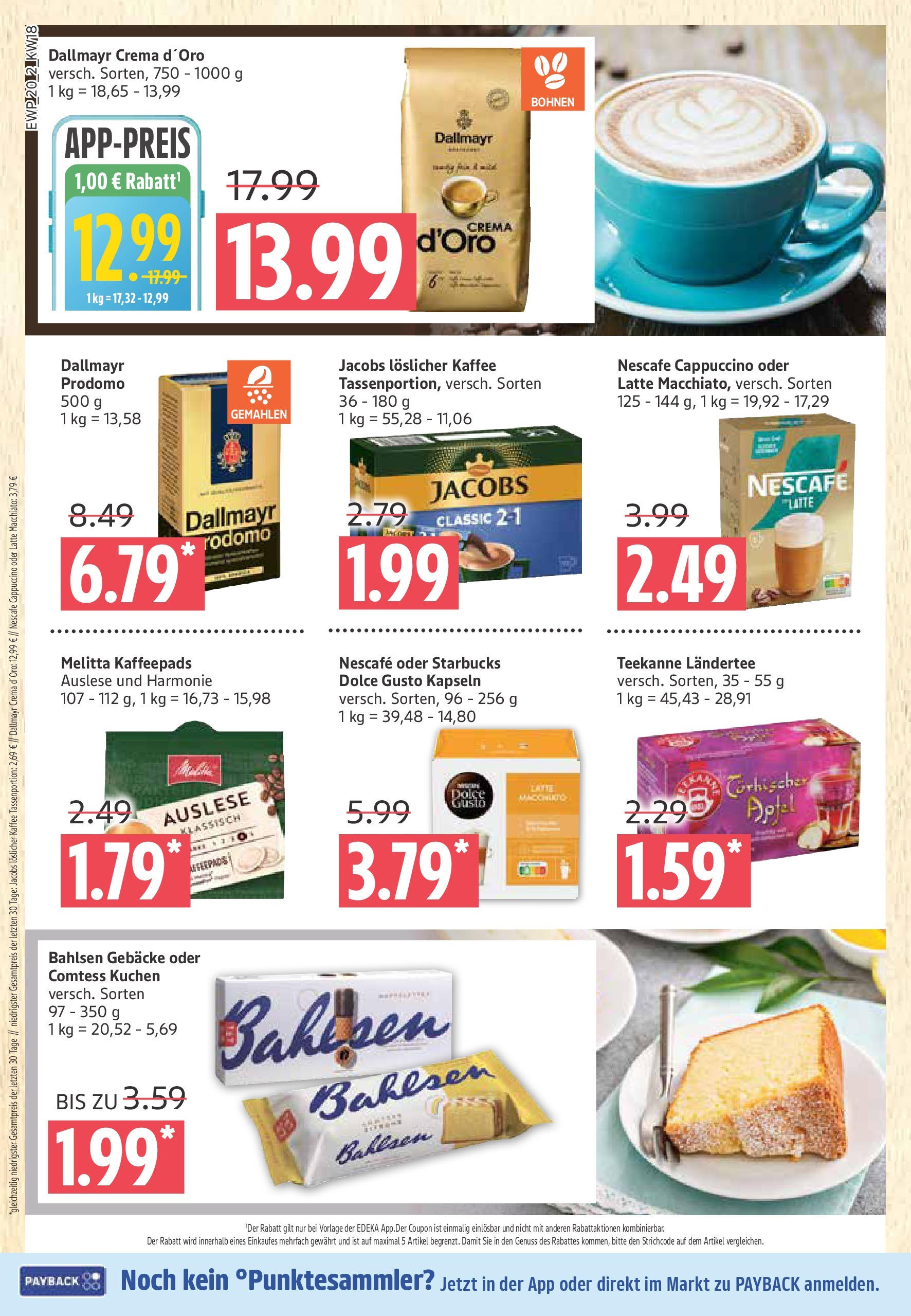 Edeka - EDEKA: Wochenangebote (ab 27.04.2025) » Angebote Online | Seite: 20 | Produkte: Nescafe, Starbucks, Teekanne, Kuchen