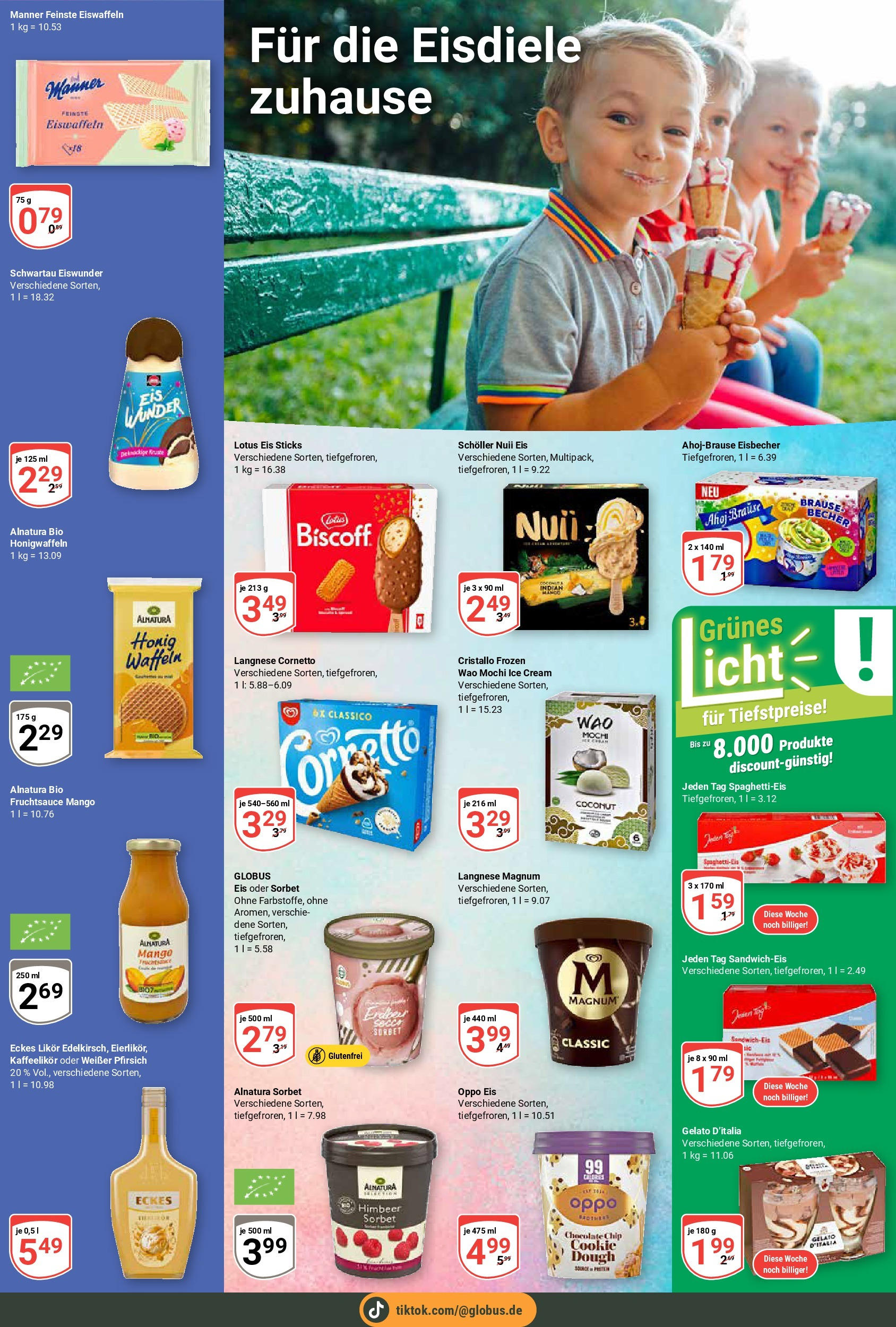 Globus - Globus: Wochenangebote (ab 27.04.2025) » Angebote online | Seite: 12 | Produkte: Nuii eis, Likör, Waffeln, Mango