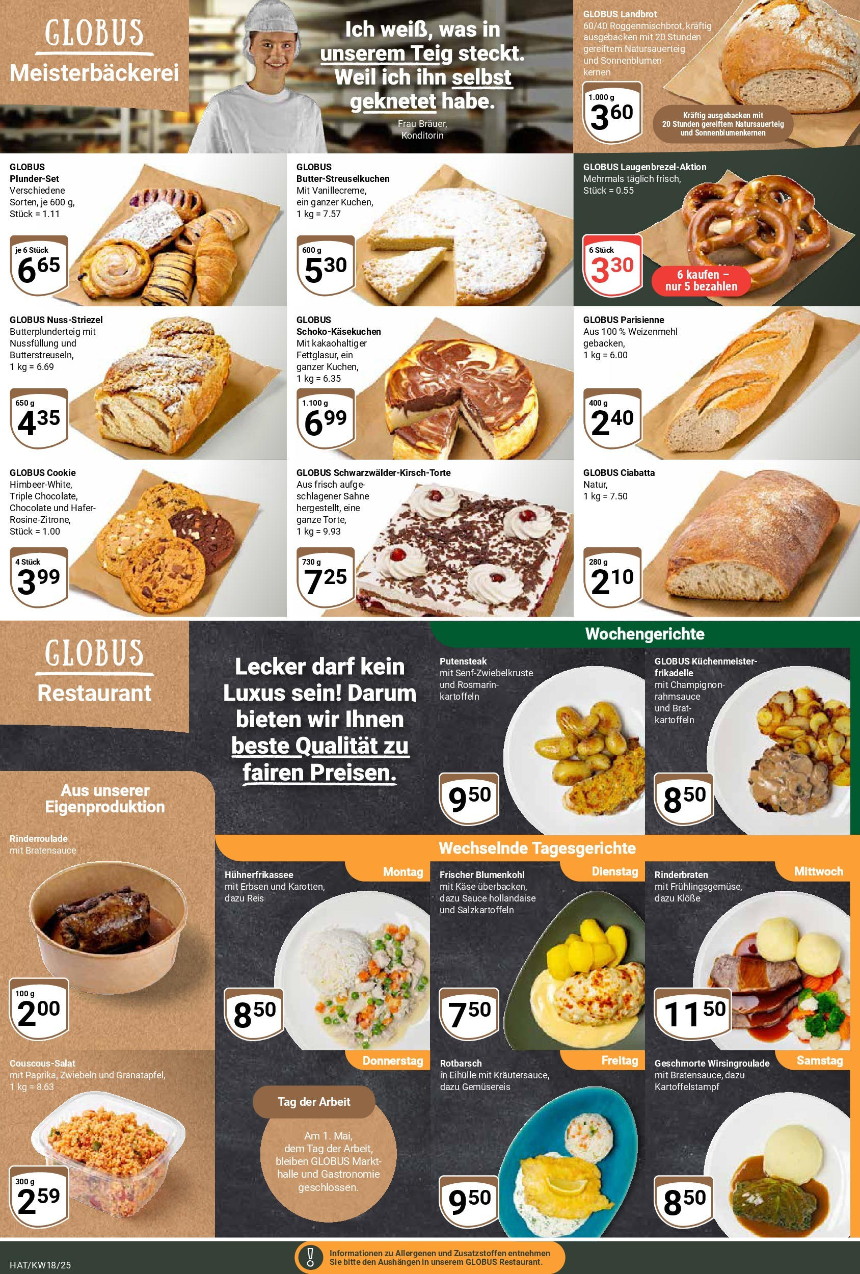 Globus - Globus: Wochenangebote (ab 27.04.2025) » Angebote ab Montag | Seite: 10 | Produkte: Käse, Baguette, Steak, Sahne Globus - Globus: Wochenangebote (ab 27.04.2025) » Angebote online | Seite: 10 | Produkte: Käse, Baguette, Steak, Sahne