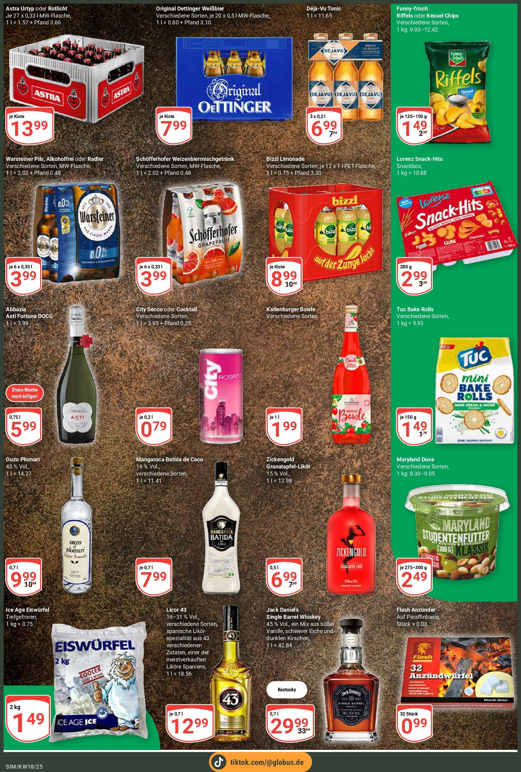 Globus - Globus: Wochenangebote (ab 27.04.2025) » Angebote ab Montag | Seite: 4 | Produkte: Likör, Batida de coco, Chips, Whiskey Globus - Globus: Wochenangebote (ab 27.04.2025) » Angebote online | Seite: 4 | Produkte: Likör, Batida de coco, Chips, Whiskey