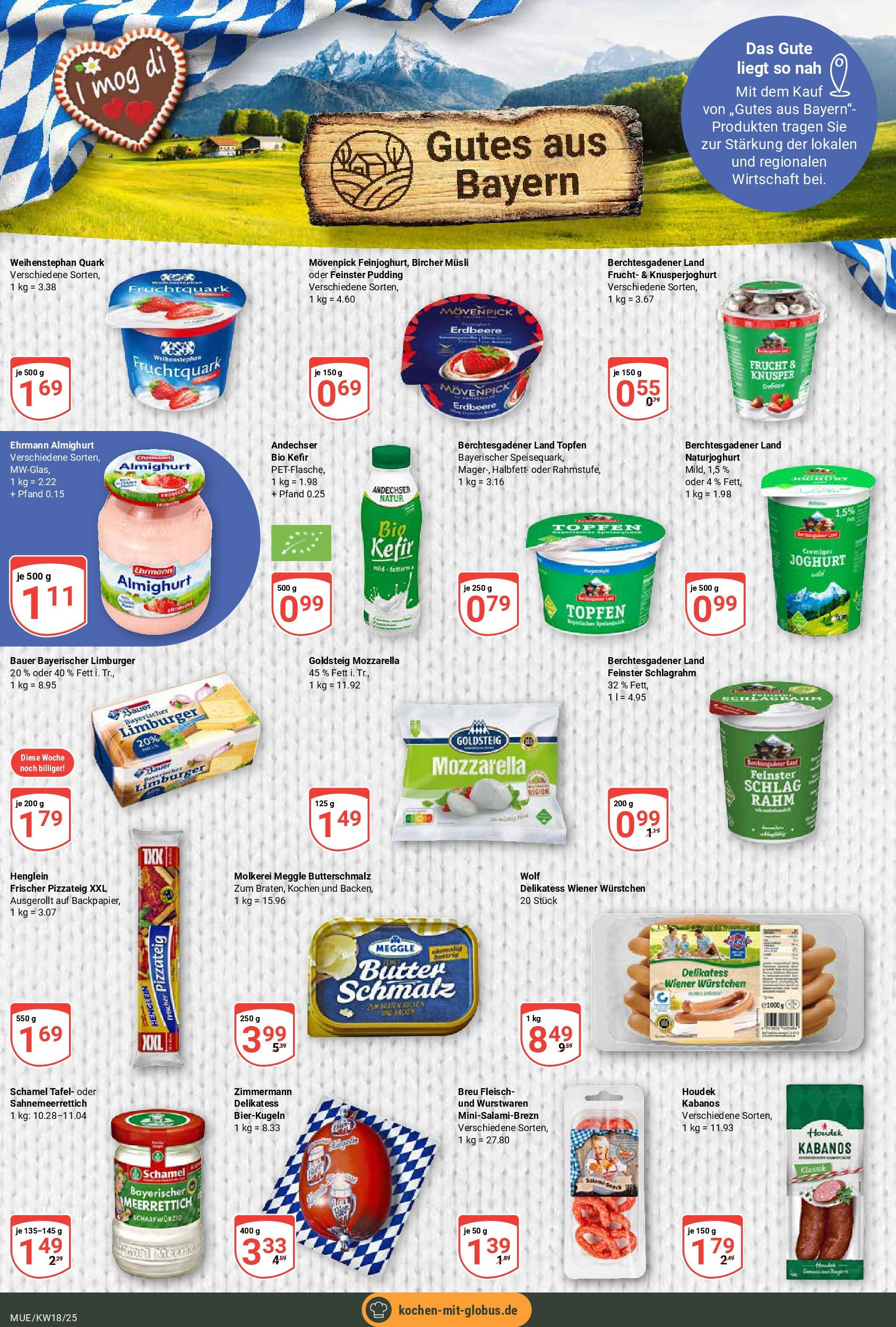 Globus - Globus: Wochenangebote (ab 27.04.2025) » Angebote ab Montag | Seite: 12 | Produkte: Kefir, Joghurt, Pizza, Meggle butter Globus - Globus: Wochenangebote (ab 27.04.2025) » Angebote online | Seite: 12 | Produkte: Kefir, Joghurt, Pizza, Meggle butter