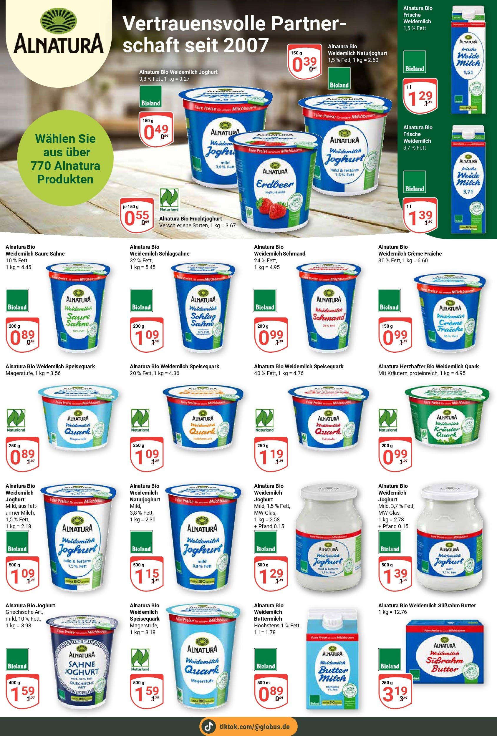 Globus - Globus: Wochenangebote (ab 27.04.2025) » Angebote online | Seite: 29 | Produkte: Milch, Joghurt, Fruchtjoghurt, Speisequark