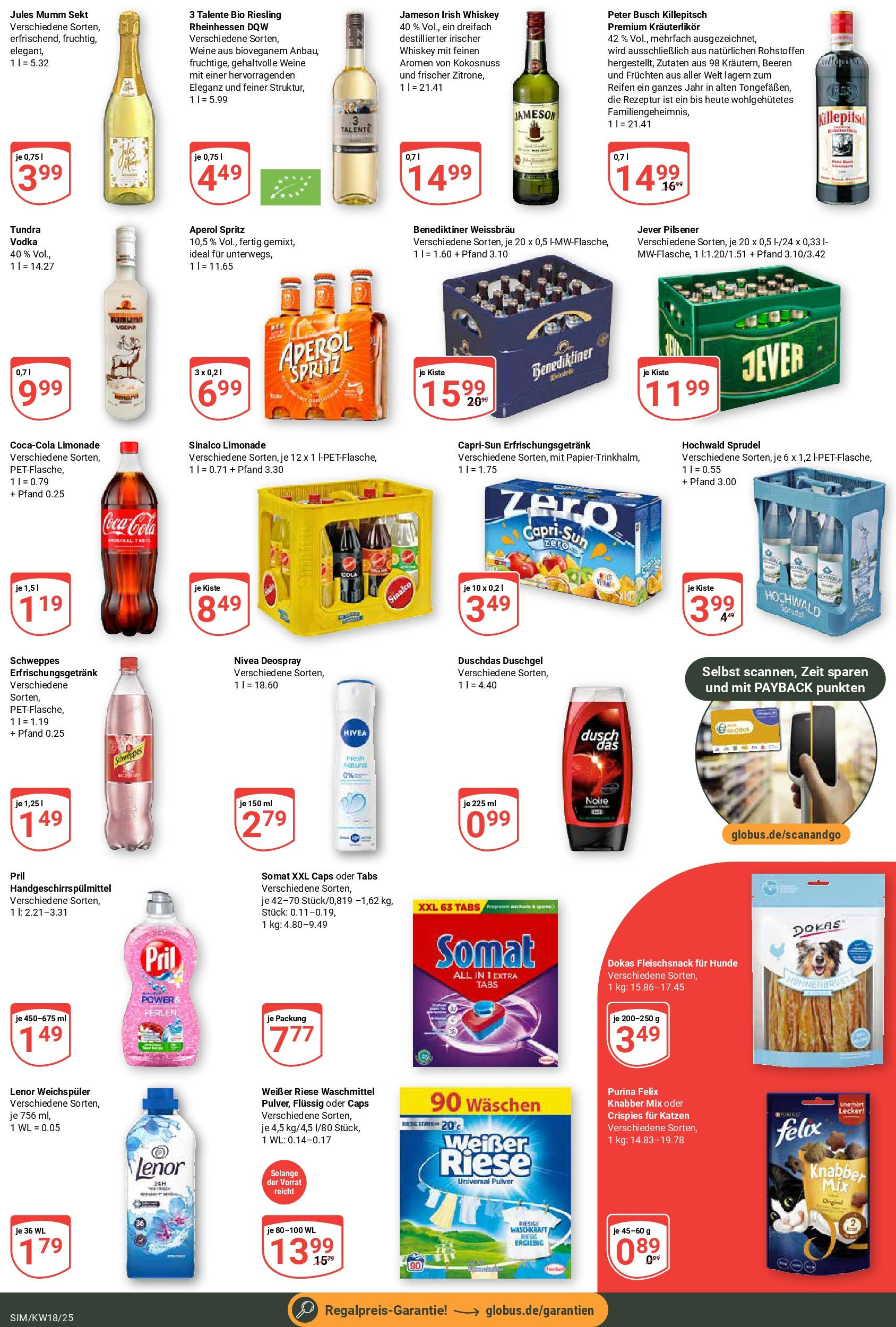 Globus - Globus: Wochenangebote (ab 27.04.2025) » Angebote ab Montag | Seite: 9 | Produkte: Limonade, Waschmittel, Deospray, Coca cola zero Globus - Globus: Wochenangebote (ab 27.04.2025) » Angebote online | Seite: 9 | Produkte: Limonade, Waschmittel, Deospray, Coca cola zero