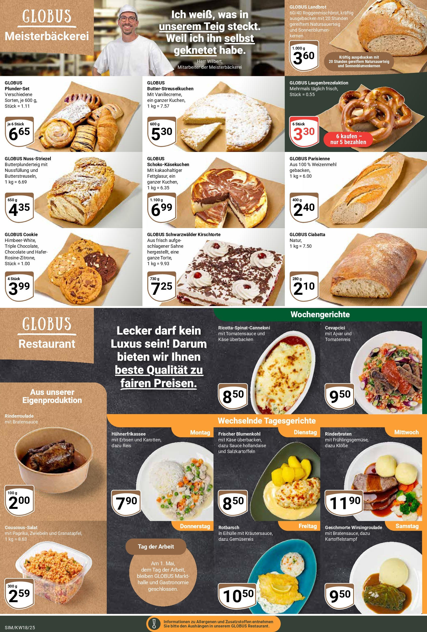 Globus - Globus: Wochenangebote (ab 27.04.2025) » Angebote ab Montag | Seite: 10 | Produkte: Käse, Cevapcici, Weizenmehl, Erbsen Globus - Globus: Wochenangebote (ab 27.04.2025) » Angebote online | Seite: 10 | Produkte: Käse, Cevapcici, Weizenmehl, Erbsen