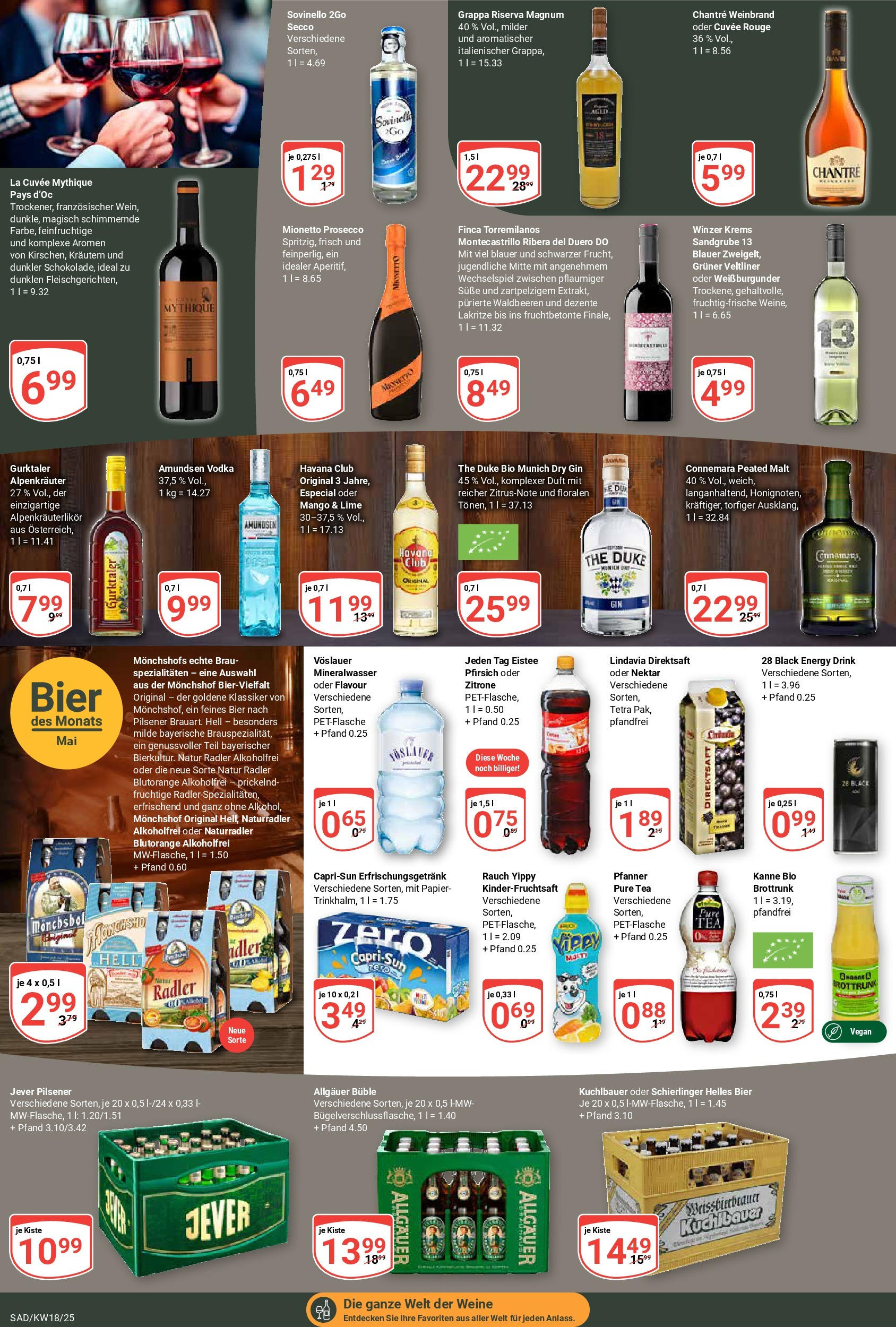 Globus - Globus: Wochenangebote (ab 27.04.2025) » Angebote online | Seite: 15 | Produkte: Havana club, Rouge, Mineralwasser, Prosecco