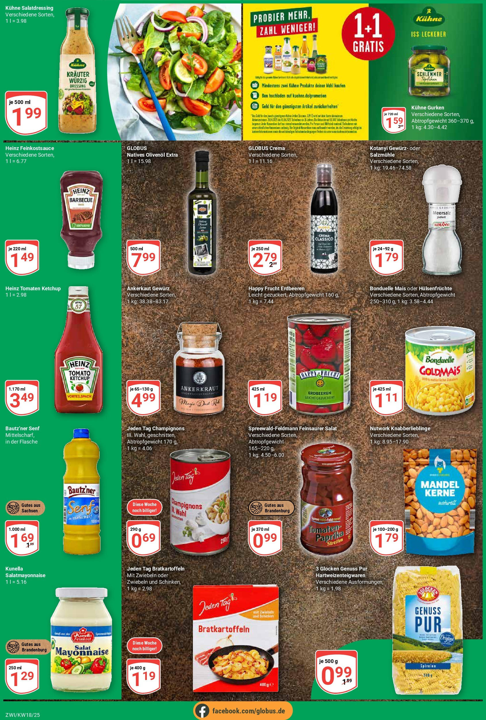 Globus - Globus: Wochenangebote (ab 27.04.2025) » Angebote online | Seite: 4 | Produkte: Dressing, Pasta, Schinken, Ketchup