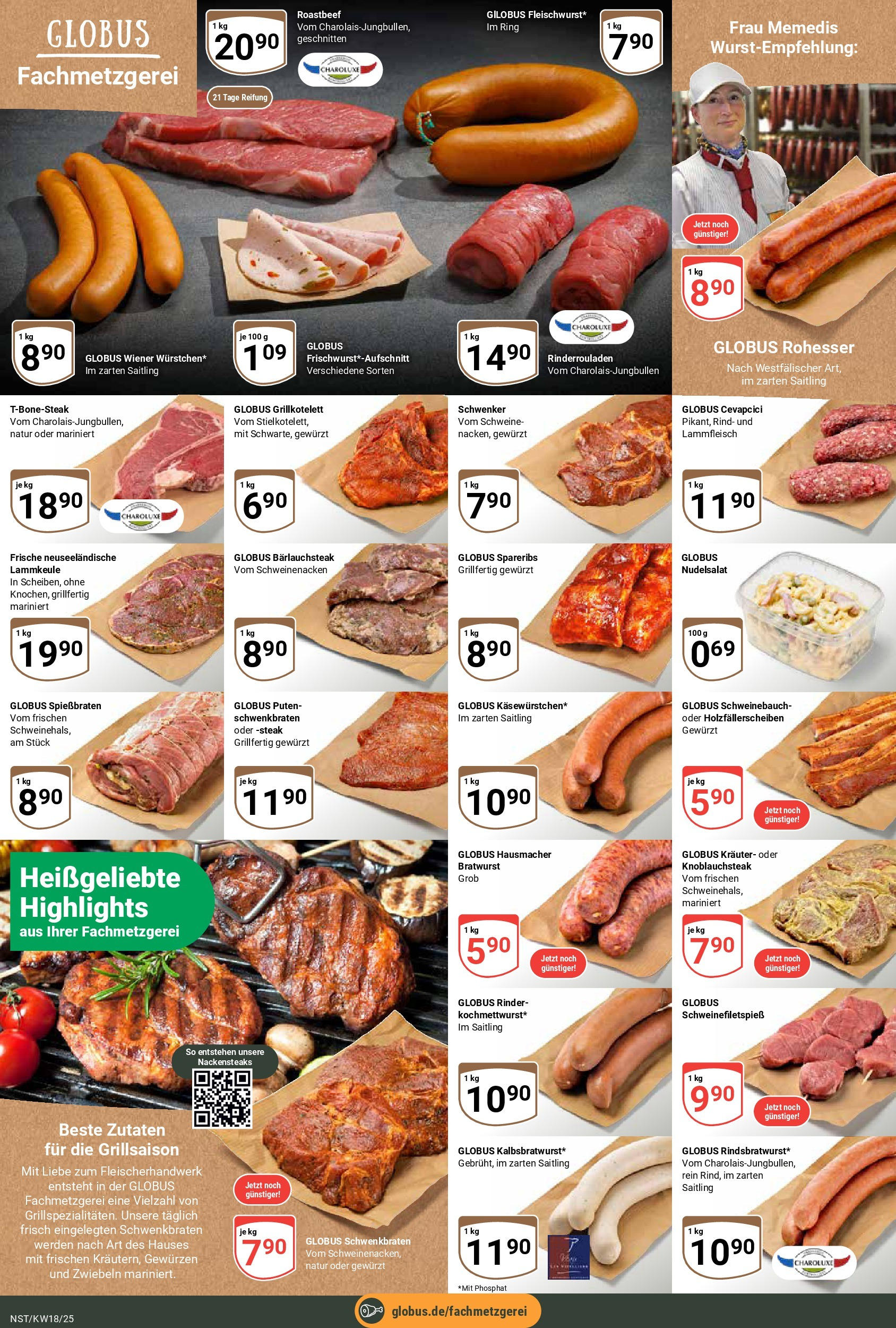 Globus - Globus: Wochenangebote (ab 27.04.2025) » Angebote ab Montag | Seite: 11 | Produkte: Rinderrouladen, Schweinebauch, Bratwurst, Spare ribs Globus - Globus: Wochenangebote (ab 27.04.2025) » Angebote online | Seite: 11 | Produkte: Rinderrouladen, Schweinebauch, Bratwurst, Spare ribs