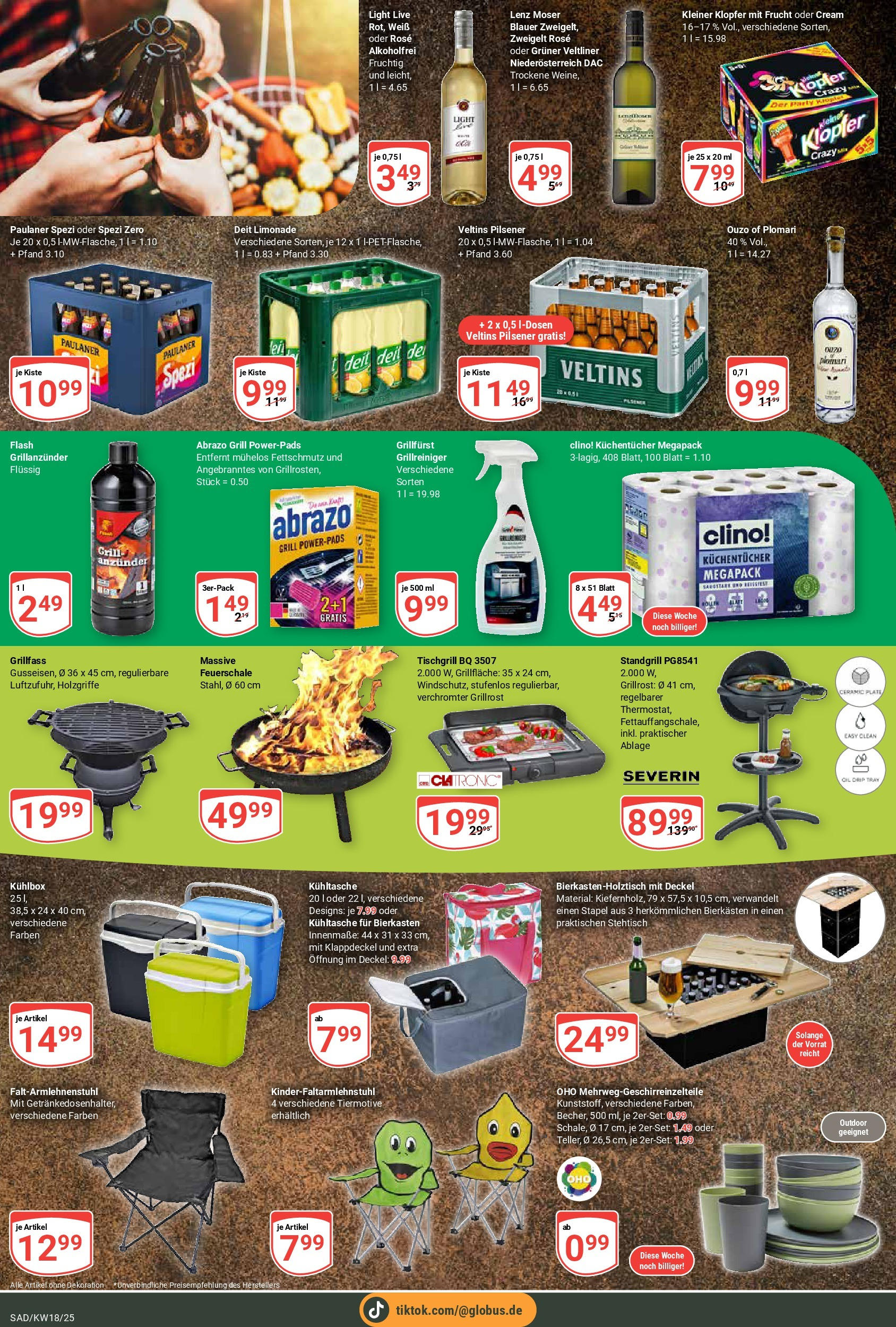 Globus - Globus: Wochenangebote (ab 27.04.2025) » Angebote online | Seite: 21 | Produkte: Grill, Ouzo, Limonade, Paulaner