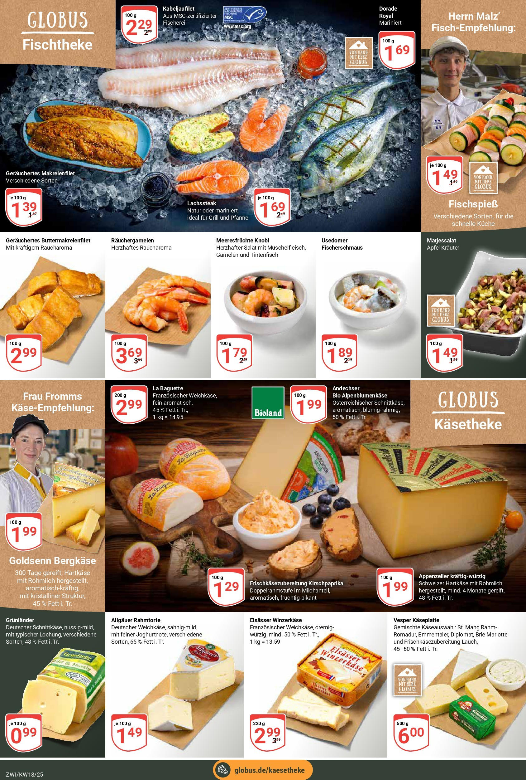 Globus - Globus: Wochenangebote (ab 27.04.2025) » Angebote online | Seite: 13 | Produkte: Dorade, Grill, Meeresfrüchte, Steak