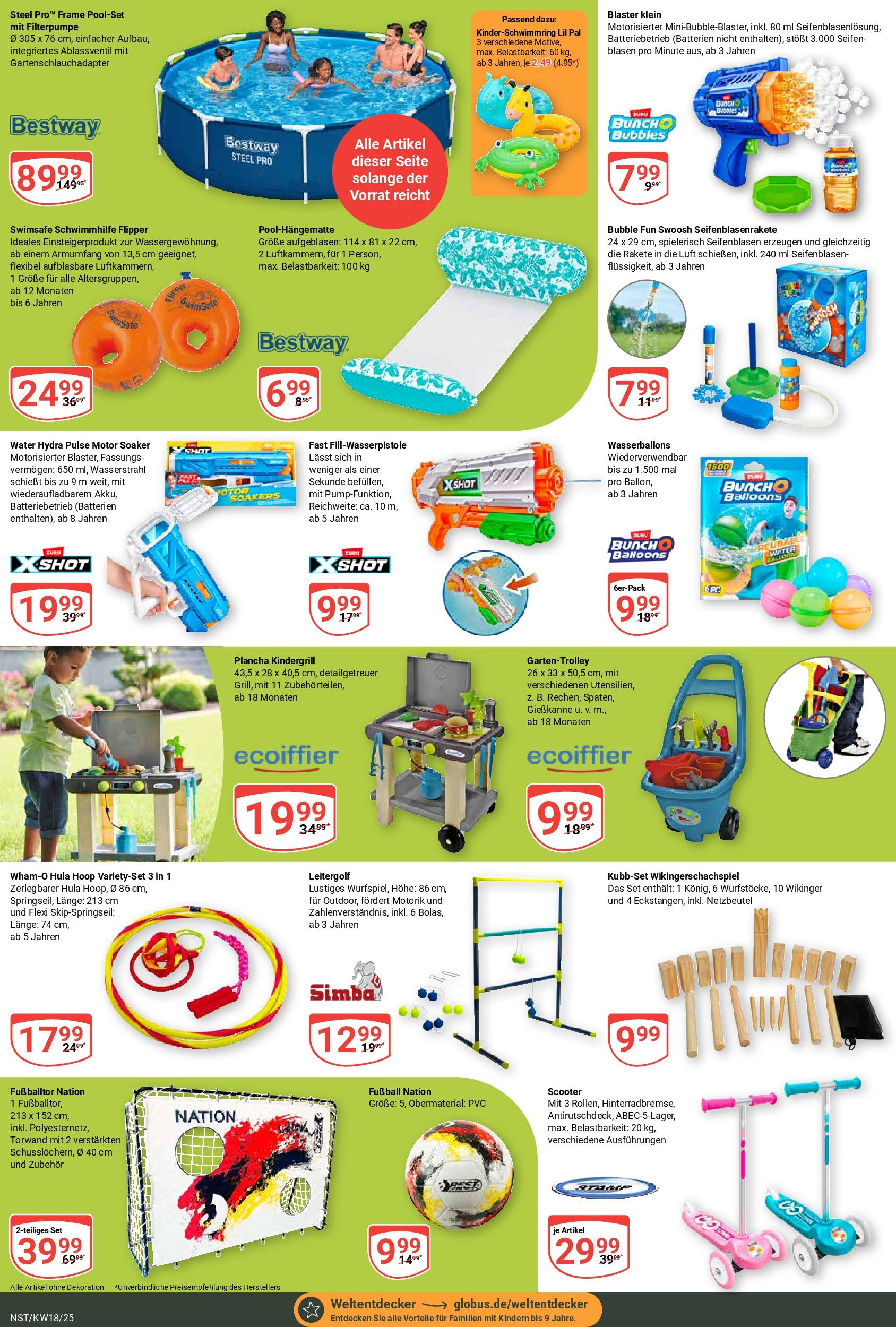 Globus - Globus: Wochenangebote (ab 27.04.2025) » Angebote ab Montag | Seite: 22 | Produkte: Grill, Batterien, Scooter, Football Globus - Globus: Wochenangebote (ab 27.04.2025) » Angebote online | Seite: 22 | Produkte: Grill, Batterien, Scooter, Football