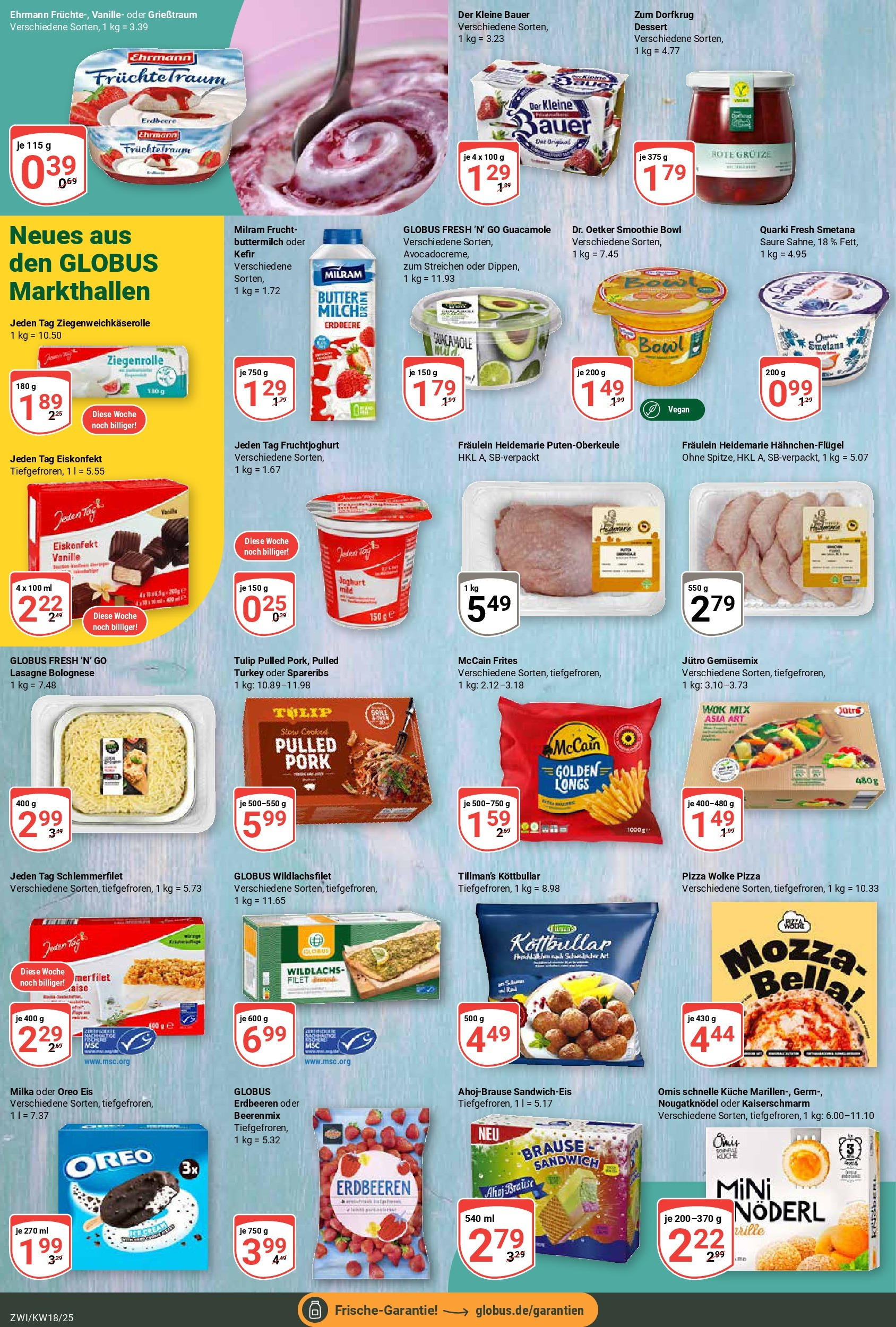 Globus - Globus: Wochenangebote (ab 27.04.2025) » Angebote online | Seite: 15 | Produkte: Buttermilch, Joghurt, Milka, Milram