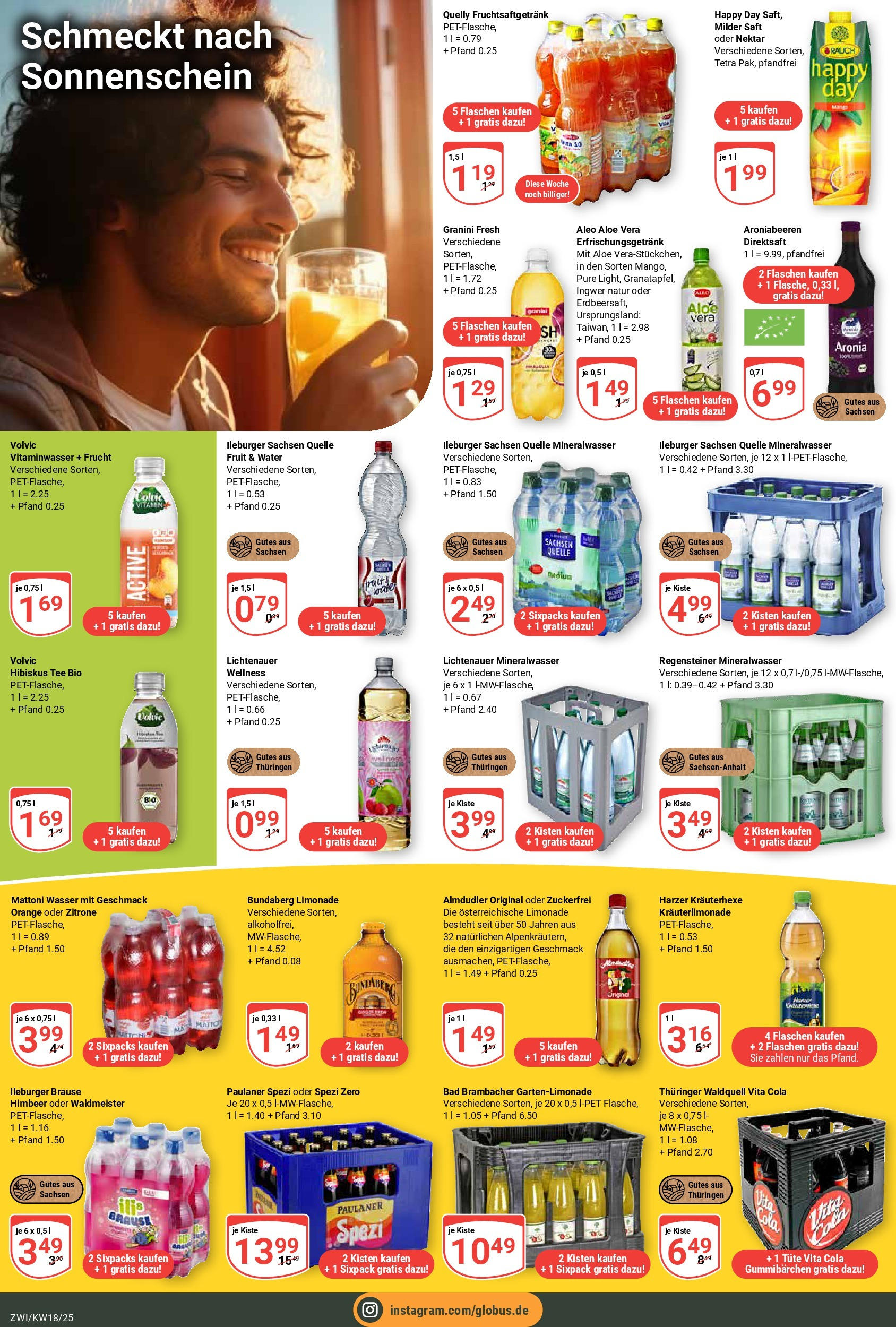 Globus - Globus: Wochenangebote (ab 27.04.2025) » Angebote online | Seite: 23 | Produkte: Cola, Bad, Vita cola, Tee
