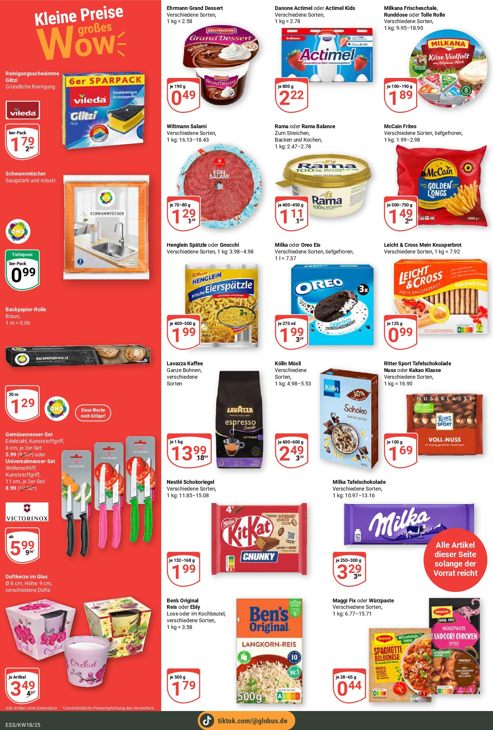 Globus - Essen (ab 28.04.2025) » Angebote online | Seite: 2 | Produkte: Milka, Maggi fix, Salami, Eis