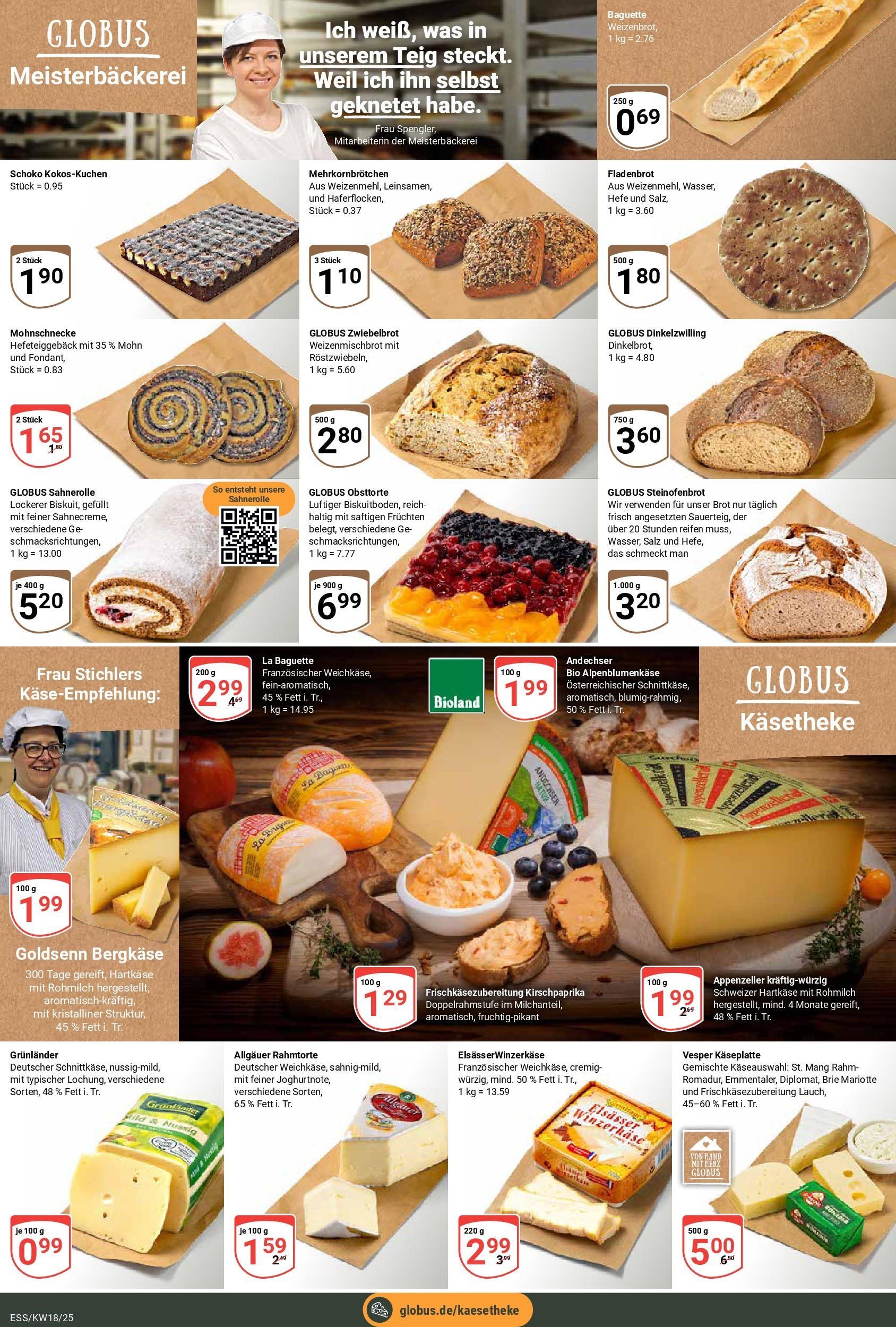 Globus - Essen (ab 28.04.2025) » Angebote online | Seite: 5 | Produkte: Baguette, Grunlander, Salz, Brot