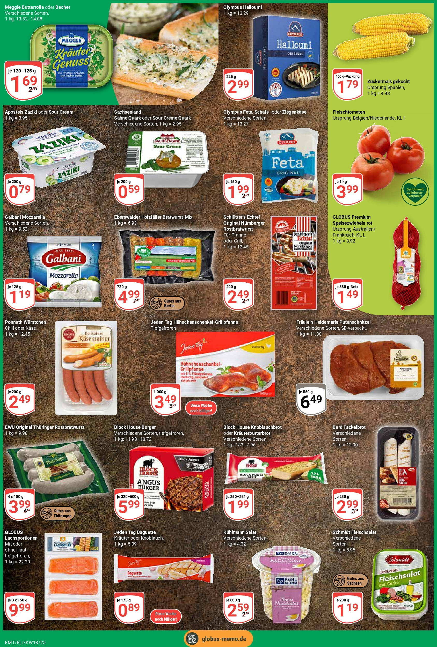 Globus - Globus: Wochenangebote (ab 27.04.2025) » Angebote online | Seite: 2 | Produkte: Burger, Baguette, Putenschnitzel, Pasta