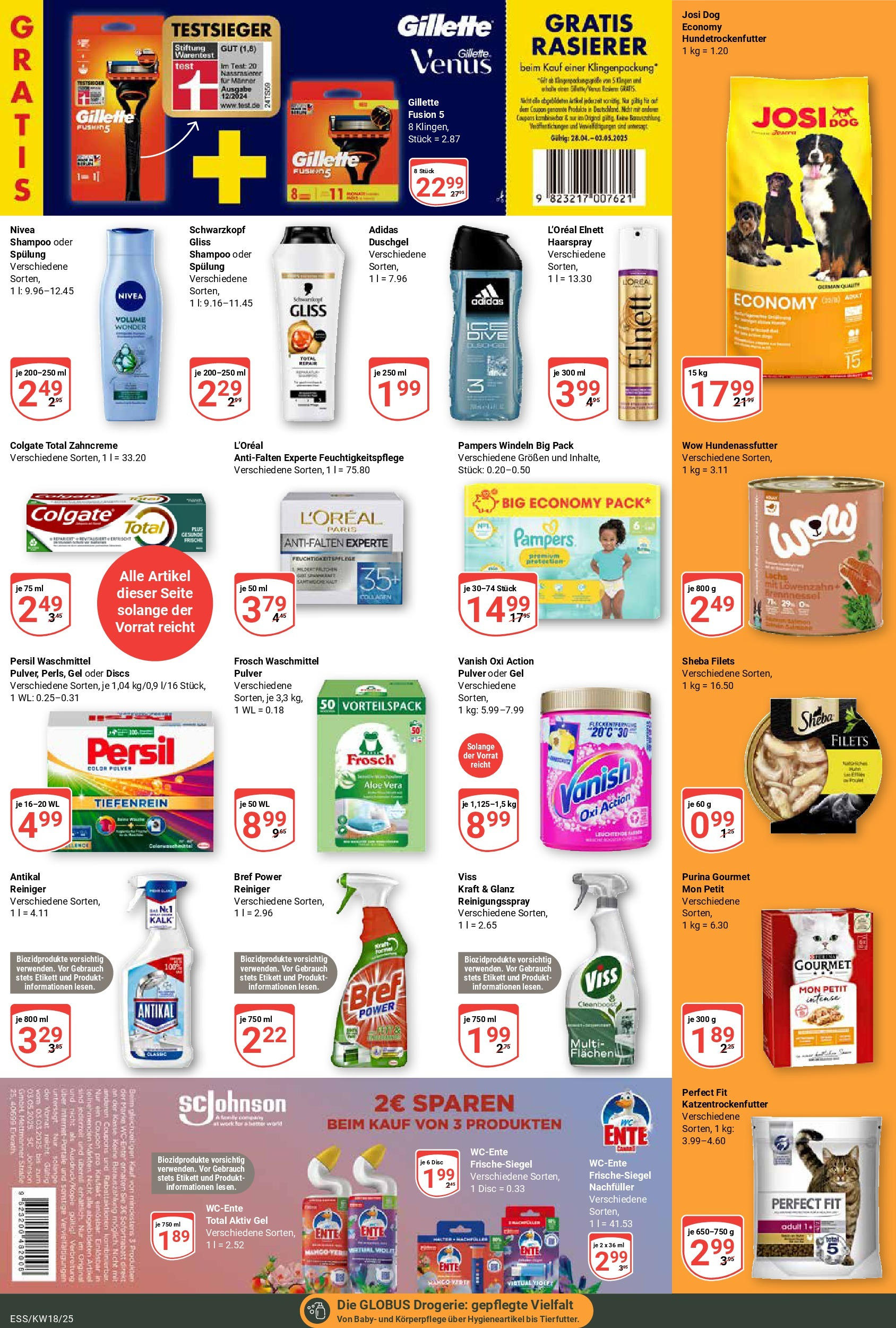 Globus - Essen (ab 28.04.2025) » Angebote online | Seite: 11 | Produkte: Waschmittel, Mango, Ente, Persil